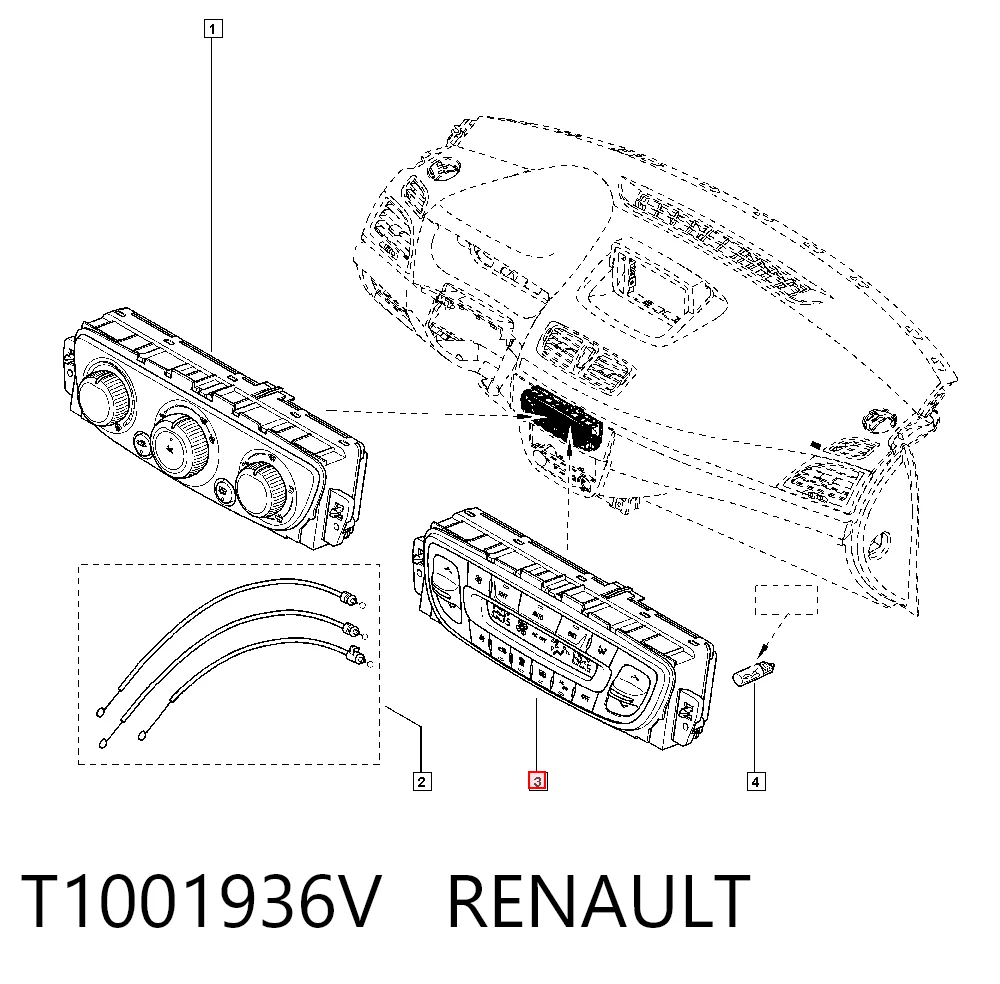 Do koszyka Sterownik trybów ogrzewania/klimatyzacji Renault Megane III KZ0, KZ1