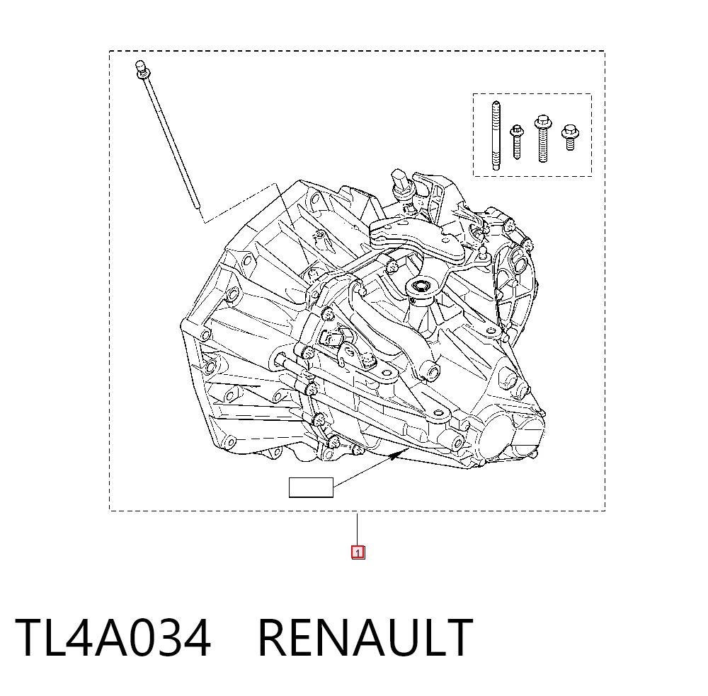 Do koszyka Mechaniczna skrzynia biegów w komplecie Renault Scenic II JM0, JM1
