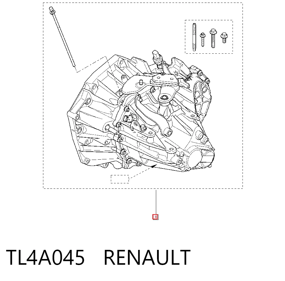 Do koszyka Mechaniczna skrzynia biegów w komplecie Renault Megane III KZ0, KZ1