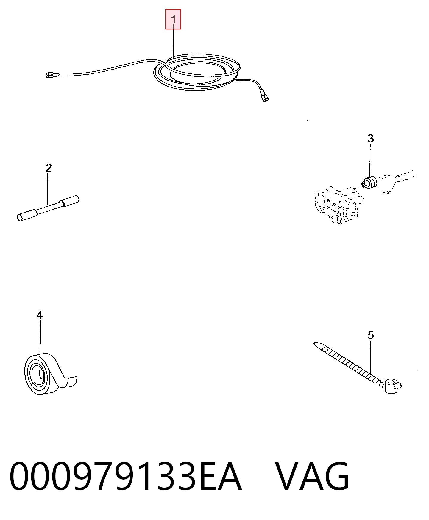 Czujnik stukowy (czujnik spalania stukowego) VAG 000979133EA cena, od 11,21 USD