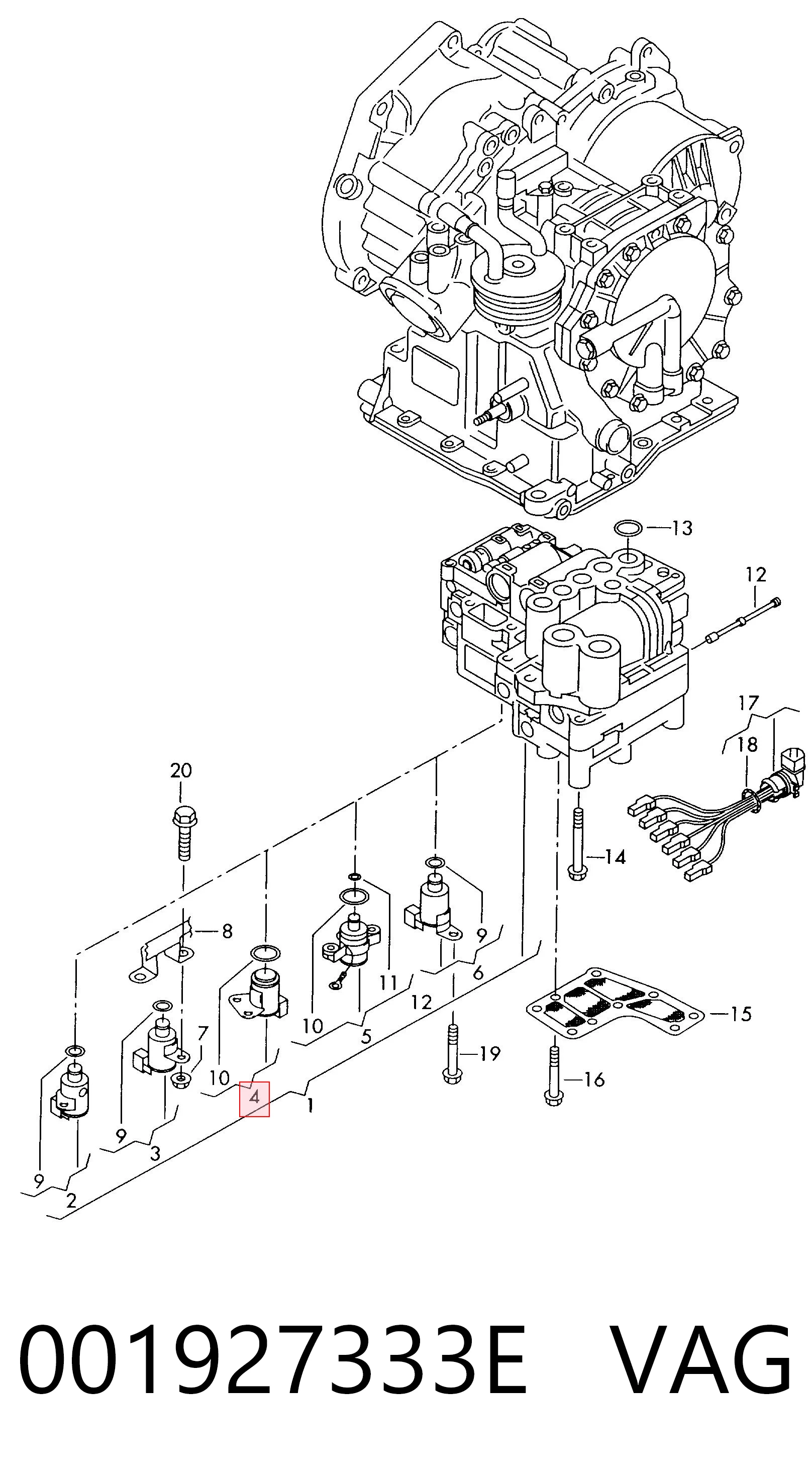 Kupić Solenoid automatycznej skrzyni biegów Volkswagen Polo IV 9N, 9A w dobrej cenie