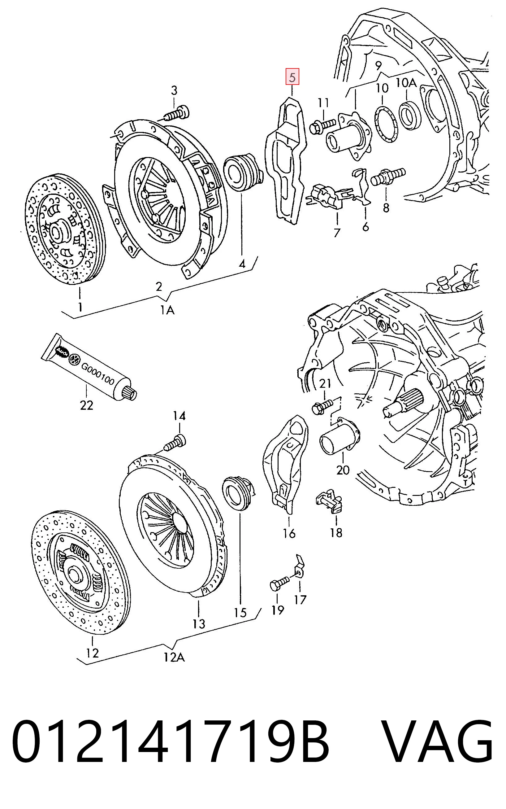 Do koszyka Widełki sprzęgła Audi A6 C4 4A5