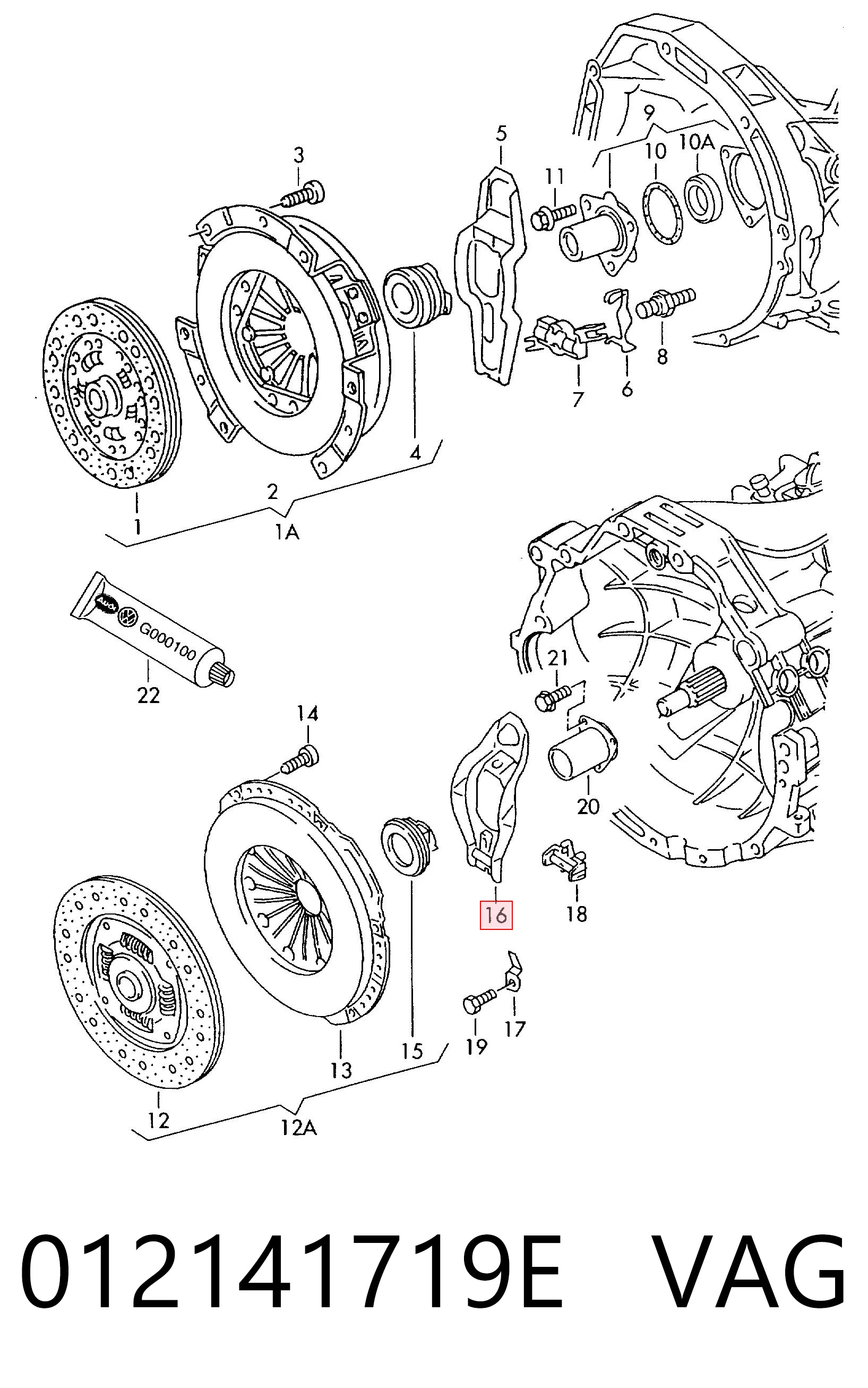 Widełki sprzęgła Audi A6 