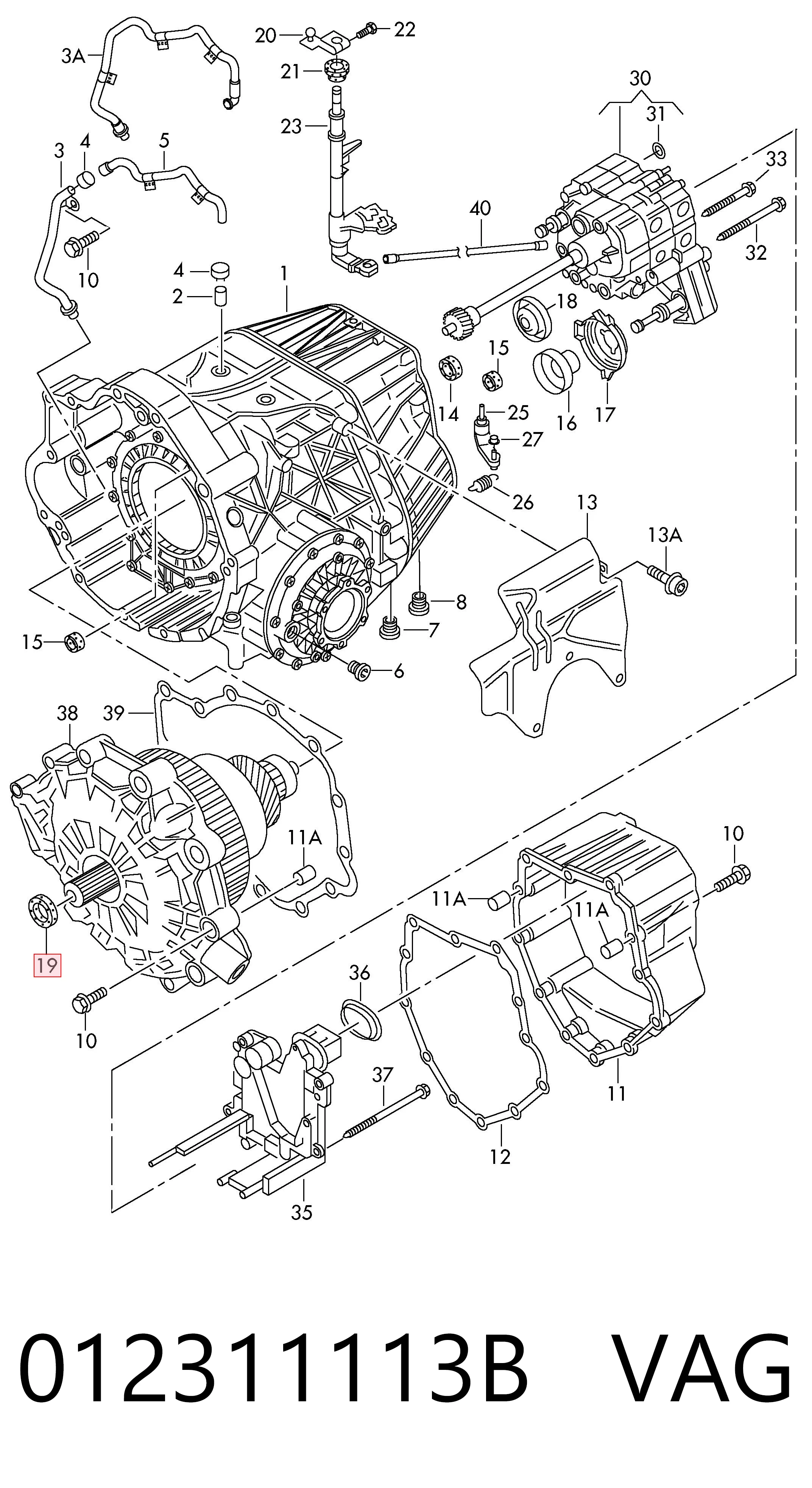 Uszczelniacz automatycznej/mechanicznej slrzyni biegów (wału wejściowego/sprzęgłowego) VAG 012311113B cena, od 7,15 USD