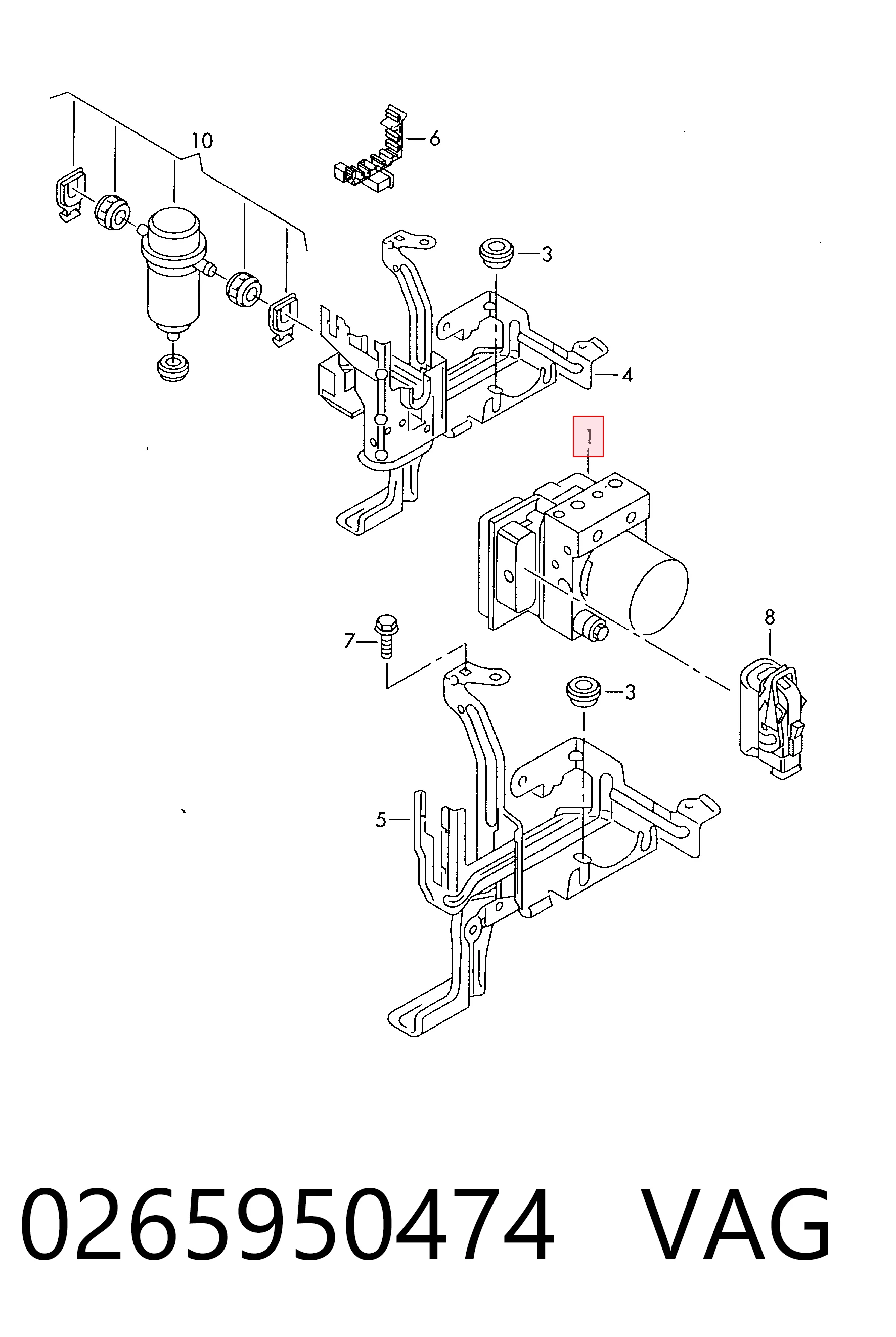 Sterownik ABS  hydrauliczny do Audi A4 B7 8EC