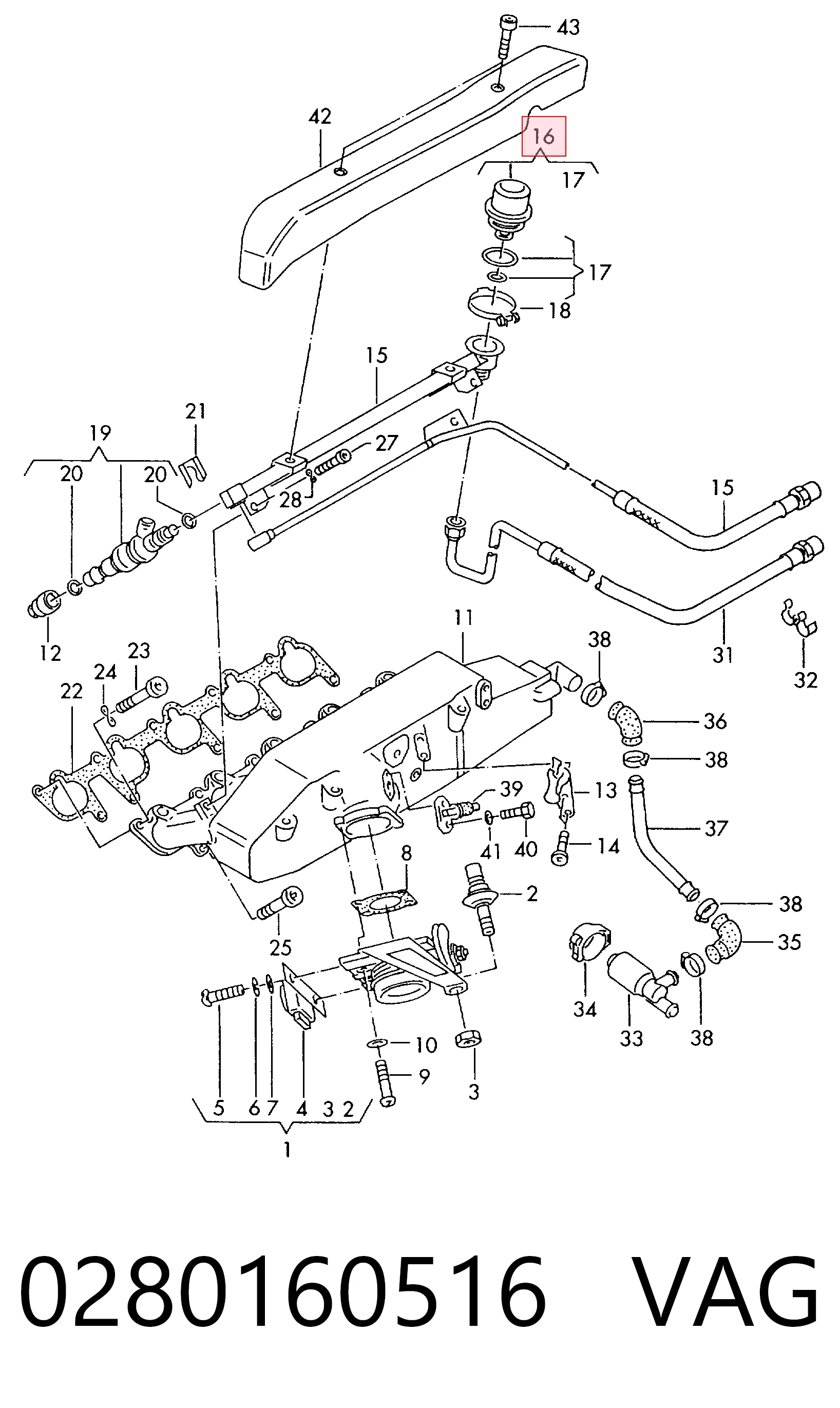 Do koszyka Regulator ciśnienia paliwa w listwie paliwowej Audi A6 C4 4A5