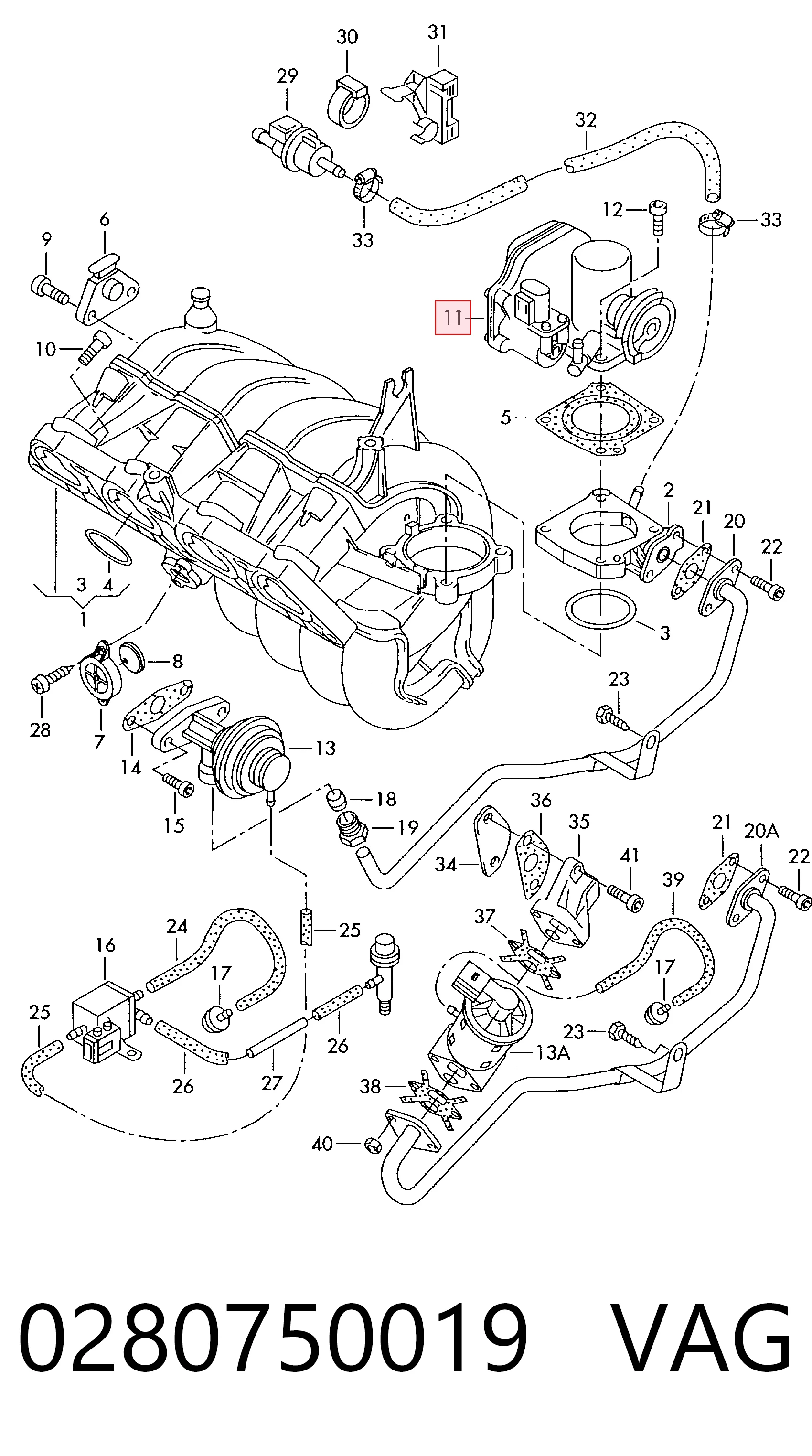 Do koszyka Przepustnica, komplet Volkswagen Polo III 6KV2