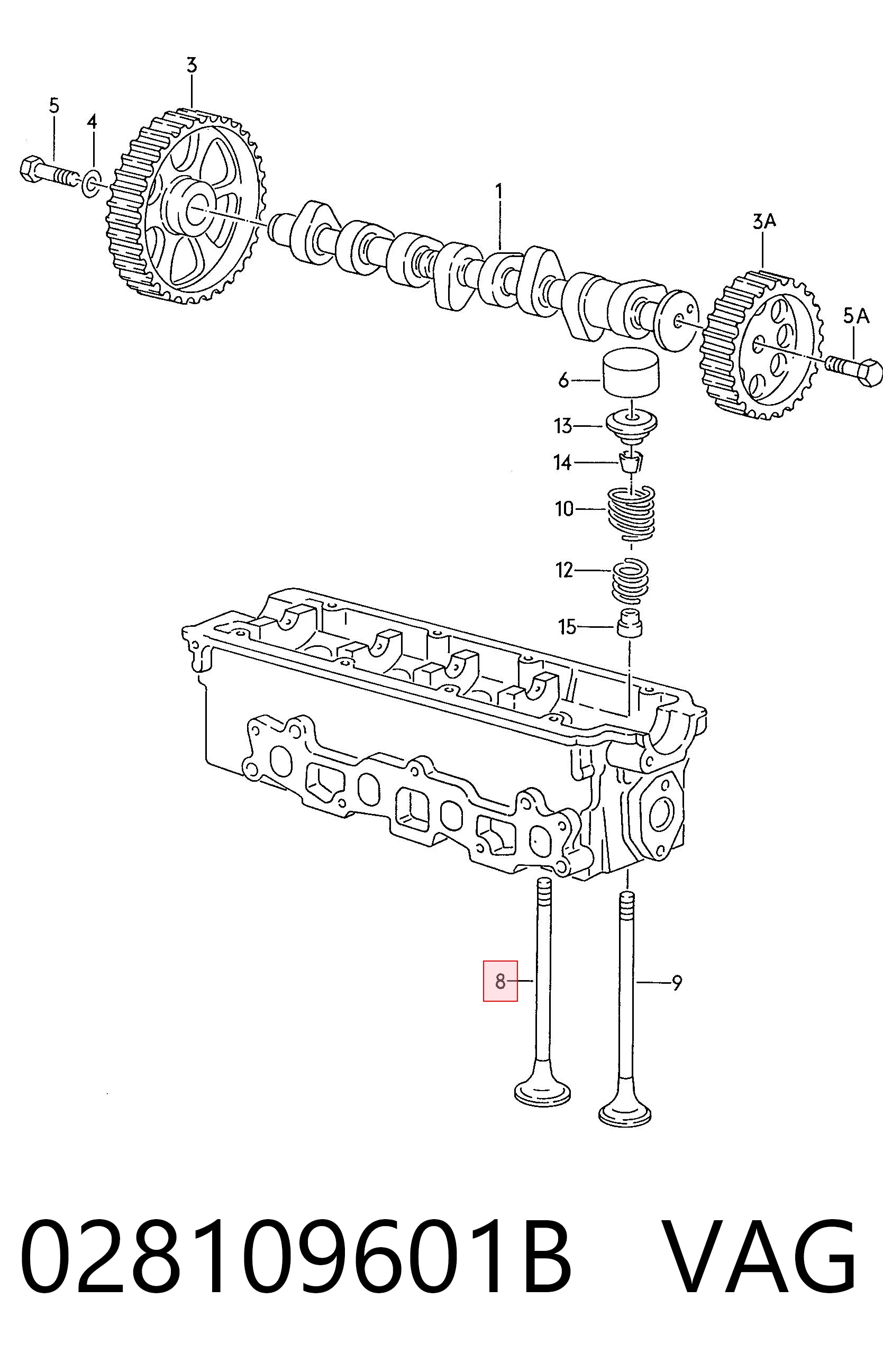 Zawór dolotowy/ssący do Volkswagen Polo III 6KV2