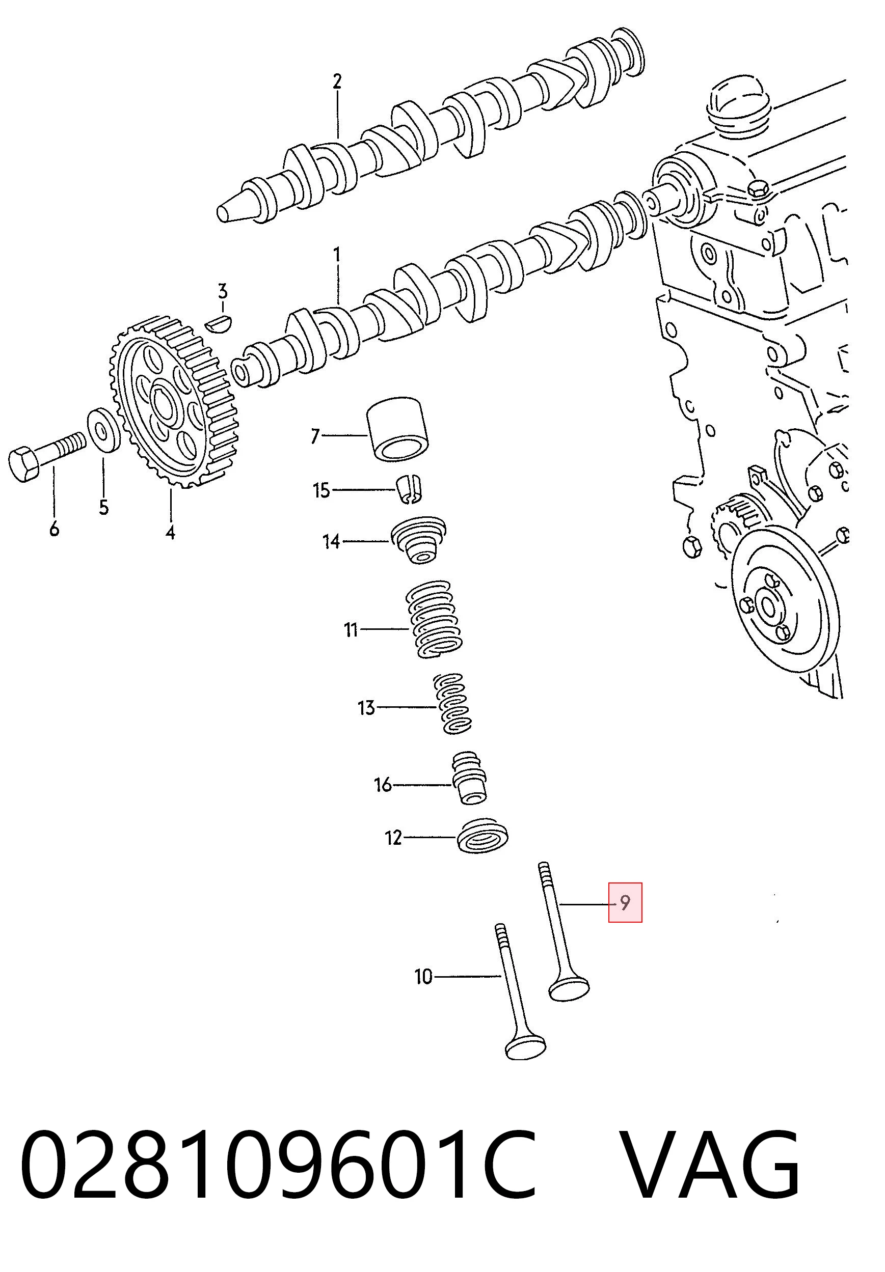 Zawór dolotowy/ssący Volkswagen Polo III sedana (6KV2) (1995 - 2001) cena, od 8,32 USD