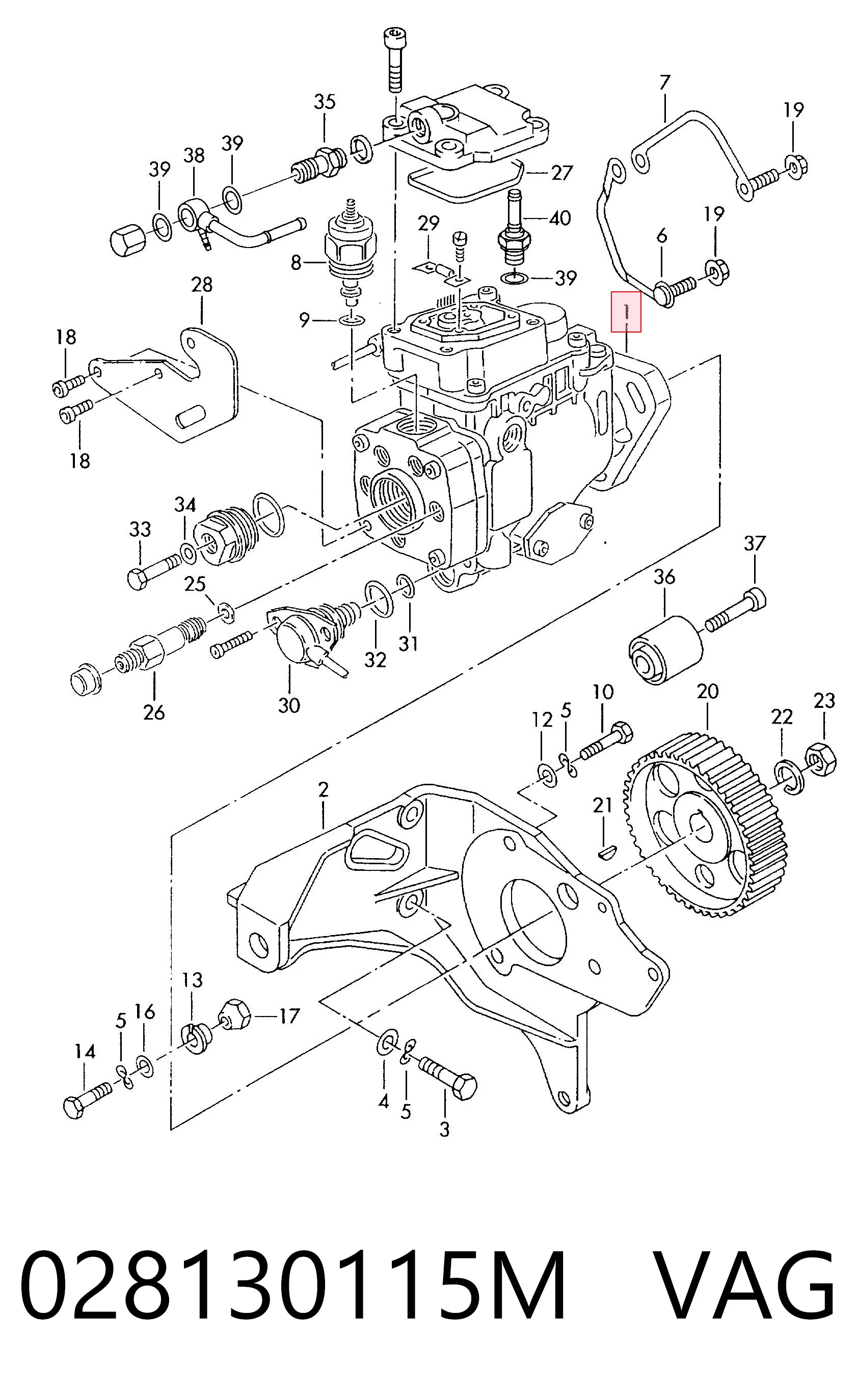 Pompa wtryskowa wysokiego ciśnienia do Audi A6 C4 4A5