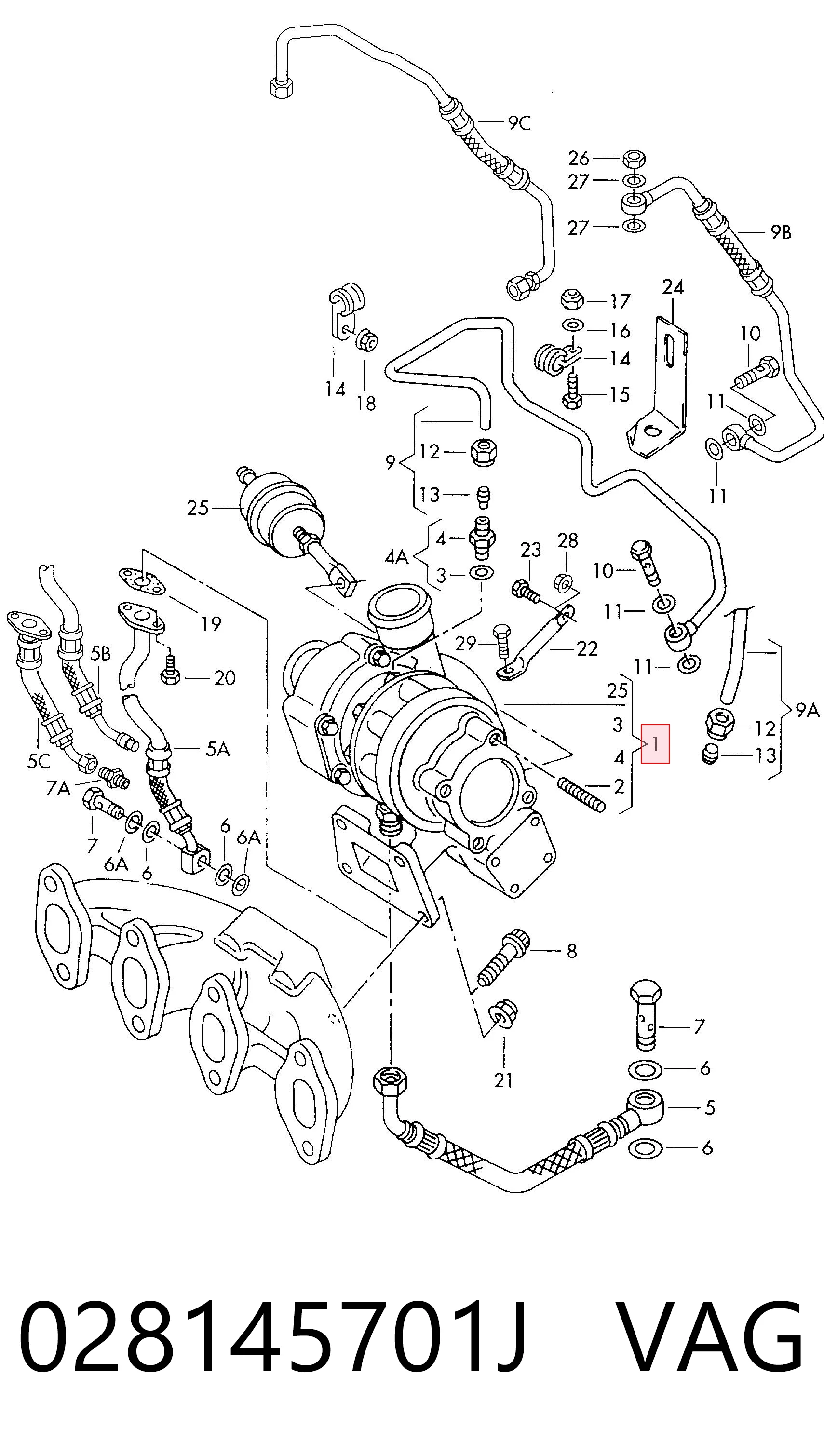 Turbina Volkswagen Caddy II awangarda (9K9) (1995 - 2004) cena, od 122,60 USD