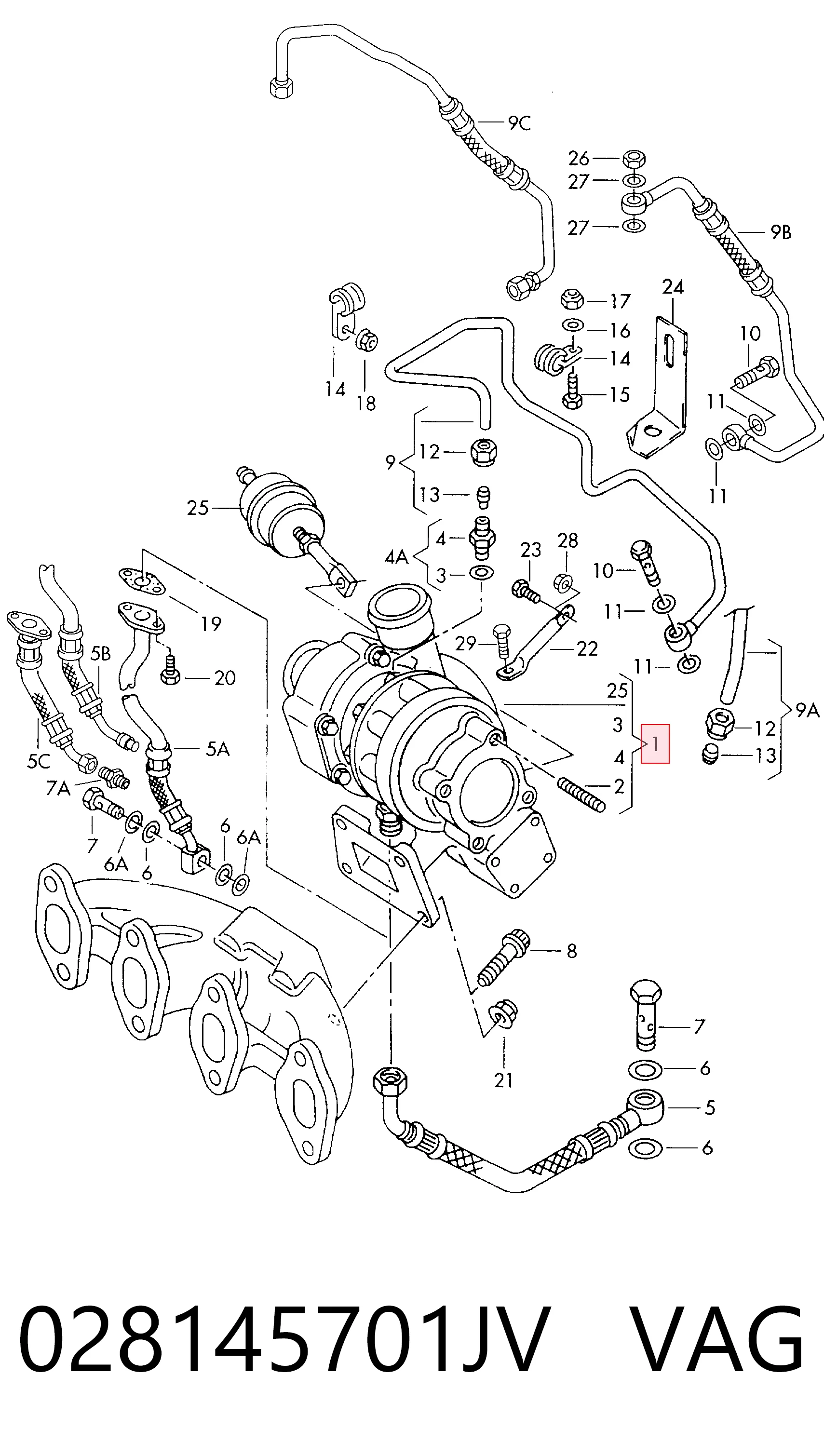 Do koszyka Turbina Volkswagen Caddy II 9K9