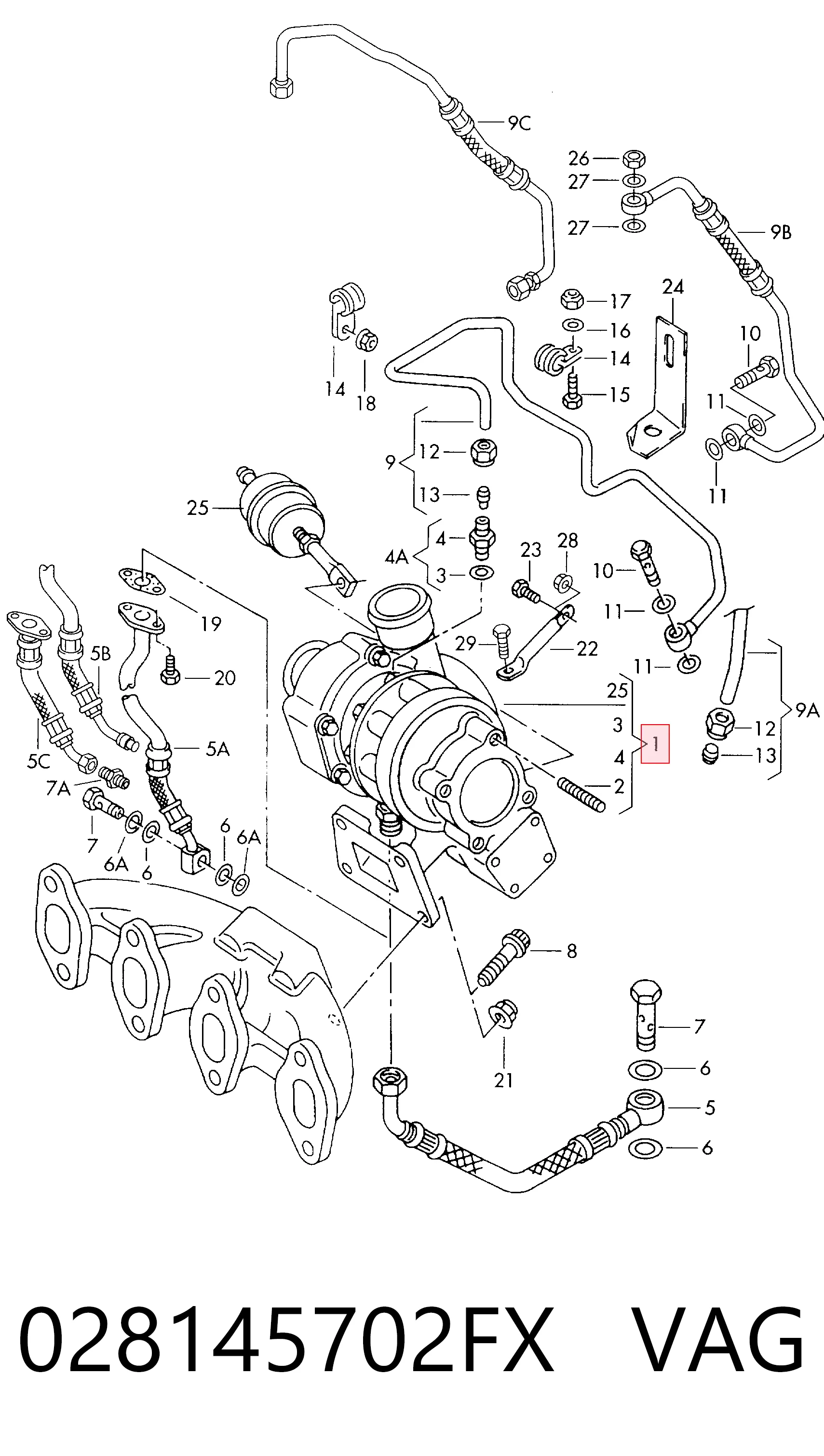 Turbina Volkswagen Caddy II awangarda (9K9) (1995 - 2004) cena, od 122,60 USD