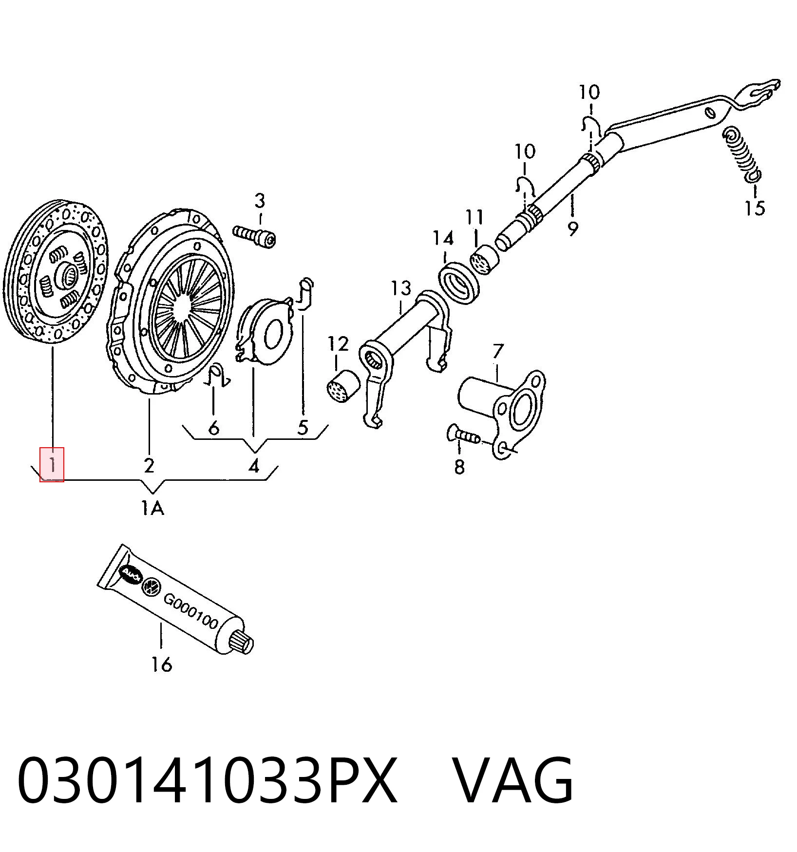 Tarcza sprzęgła do Volkswagen Passat B2 32B