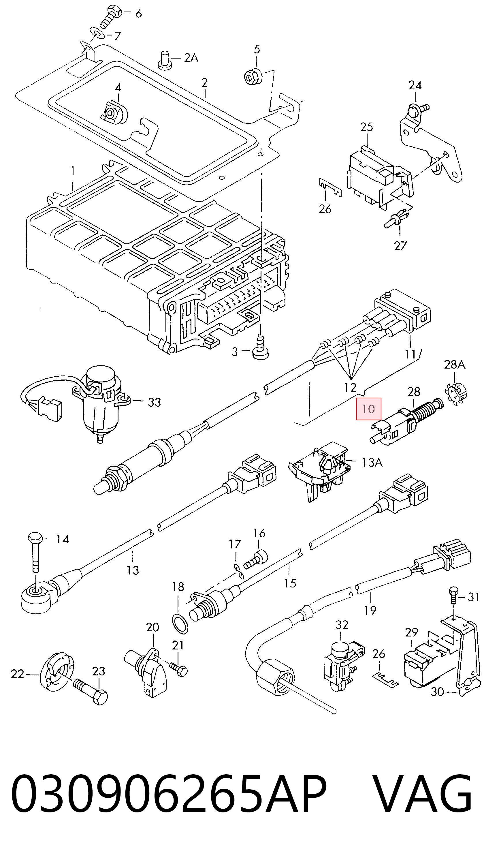 Sonda lambda, czujnik tlenu do Volkswagen Sharan I 7M8, 7M9, 7M6