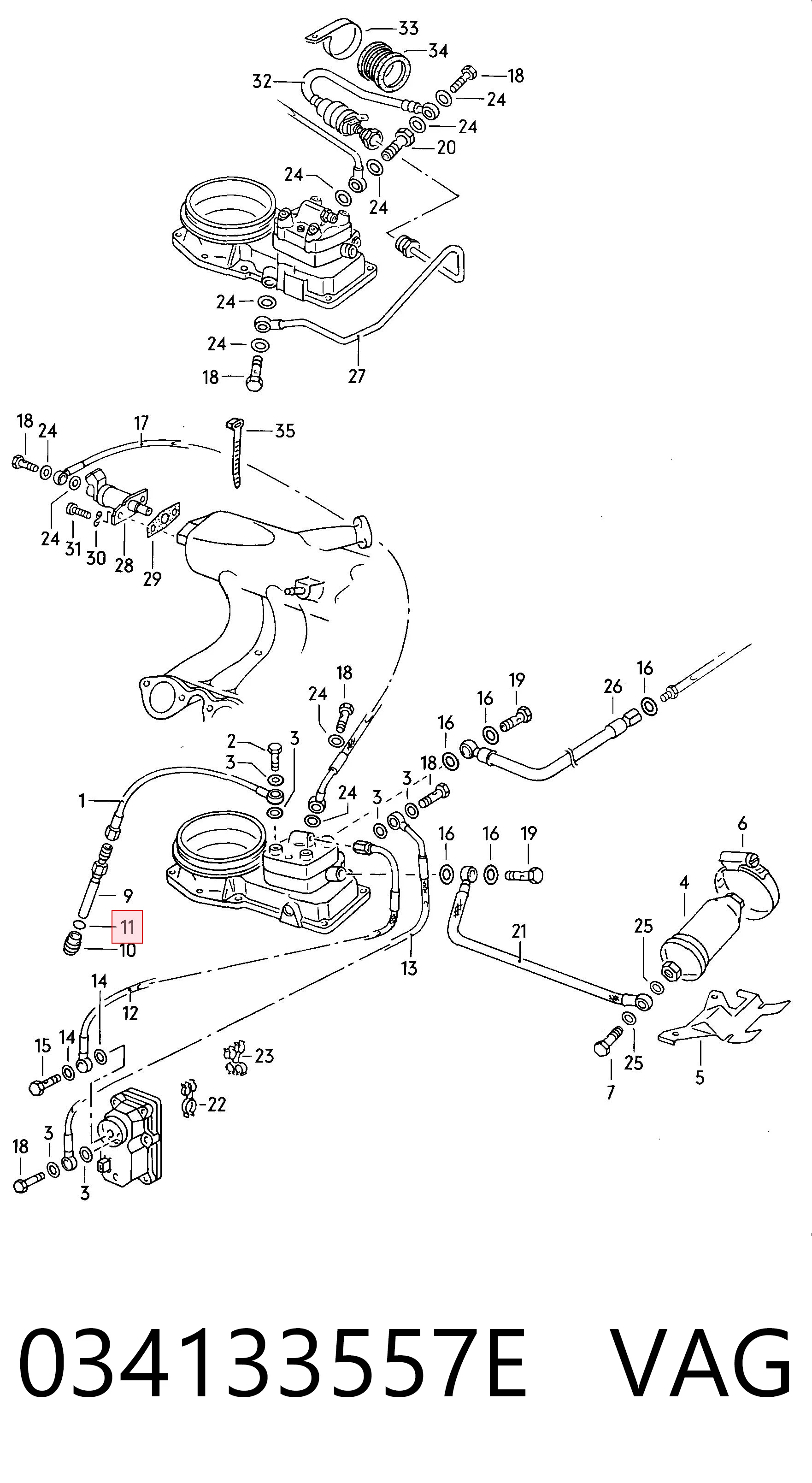 Zestaw naprawczy wtryskiwacza do Volkswagen Passat 32B