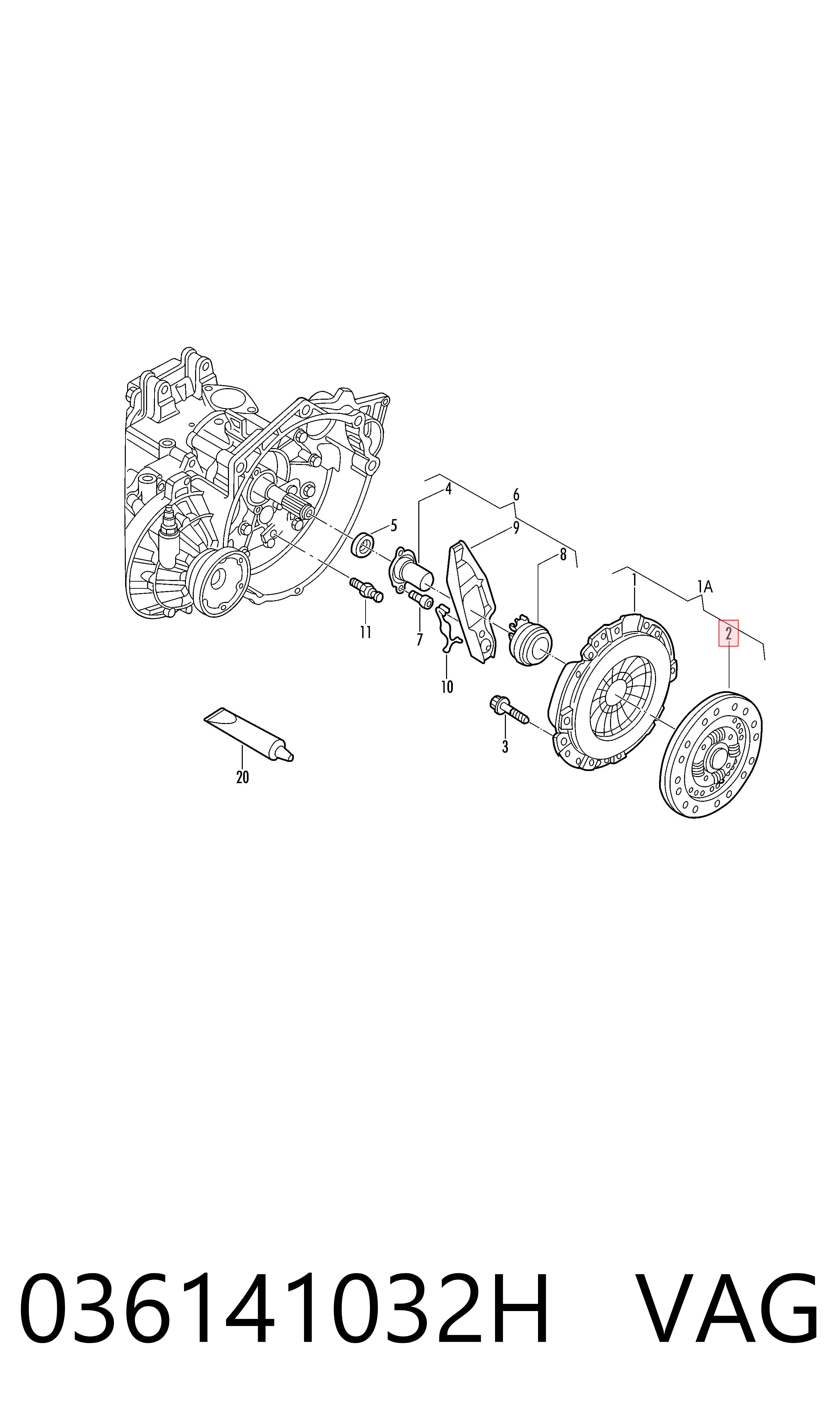 Tarcza sprzęgła do Skoda Octavia III A7 5E3, NL3, NR3