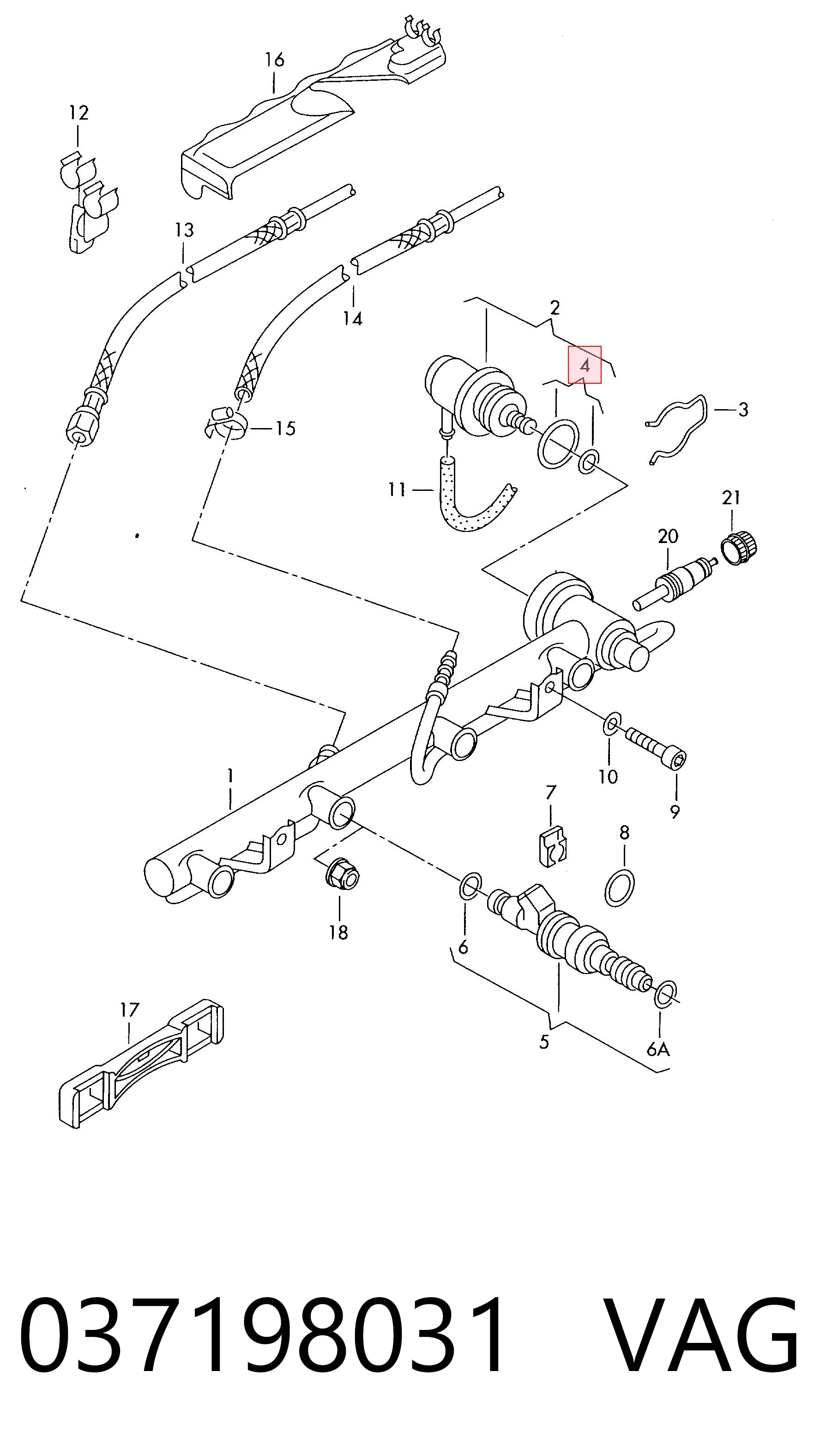 Uszczelka regulatora ciśnienia w listwie paliwowej (wtryskowej) VAG 037198031 cena, od 5,98 USD