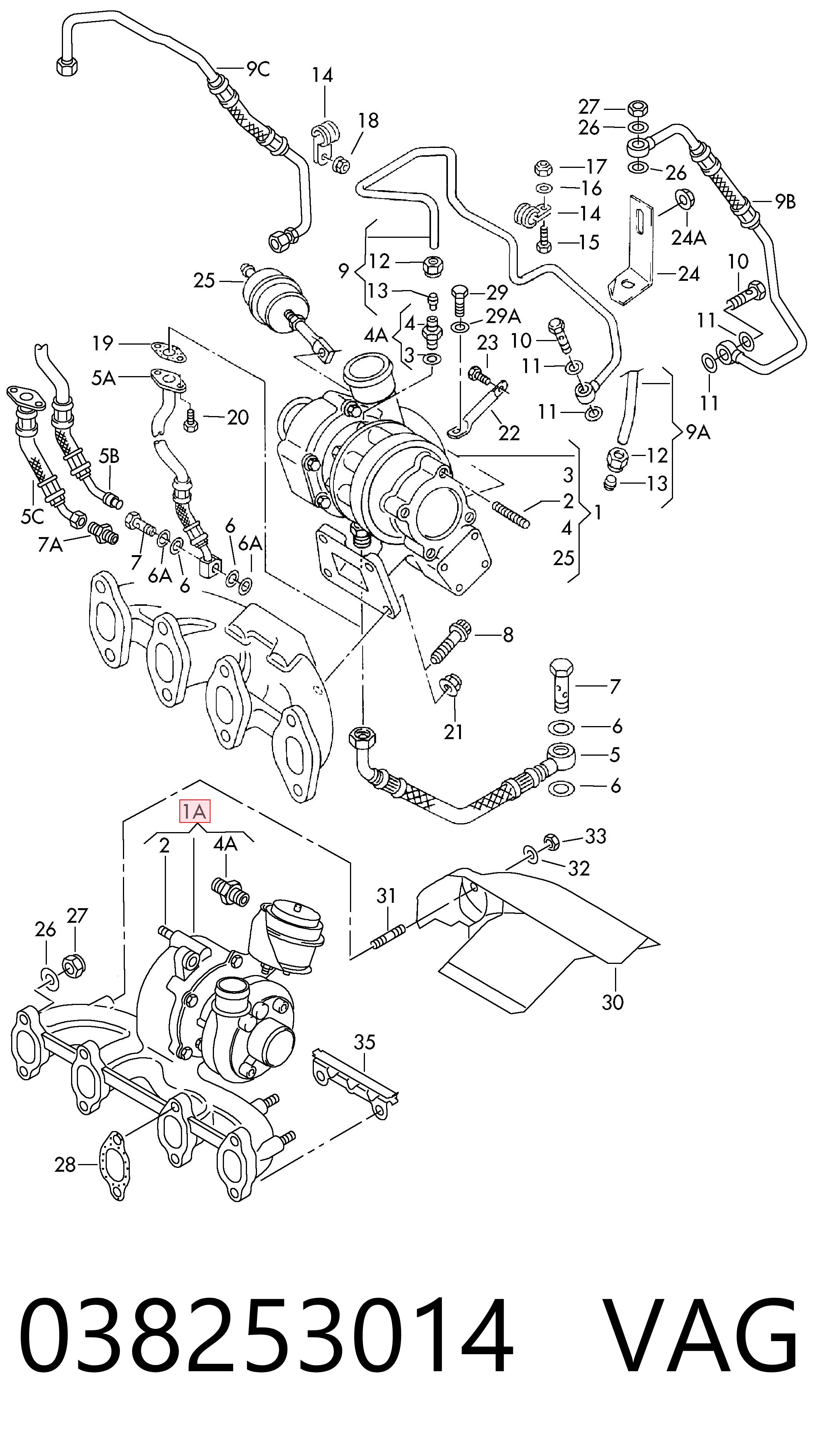 54399700047 VAG Turbina