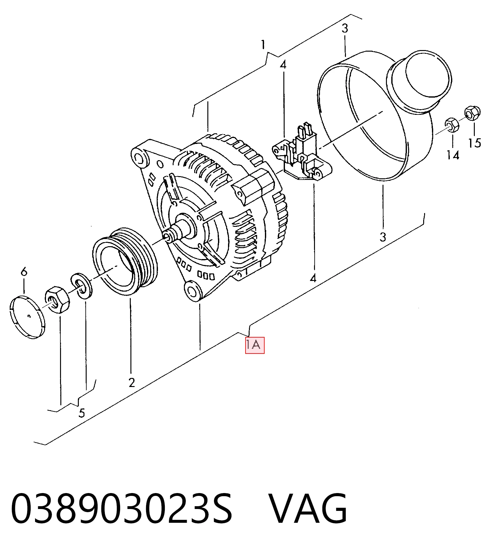 038903023S VAG Alternator