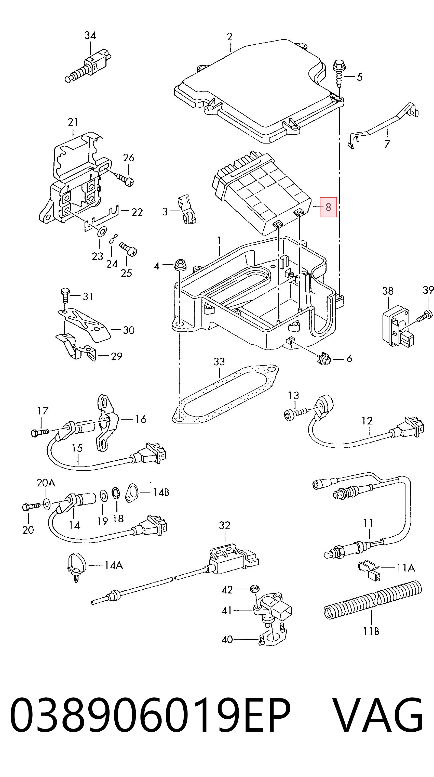 Sterownik silnika do Volkswagen Passat B5 3B3