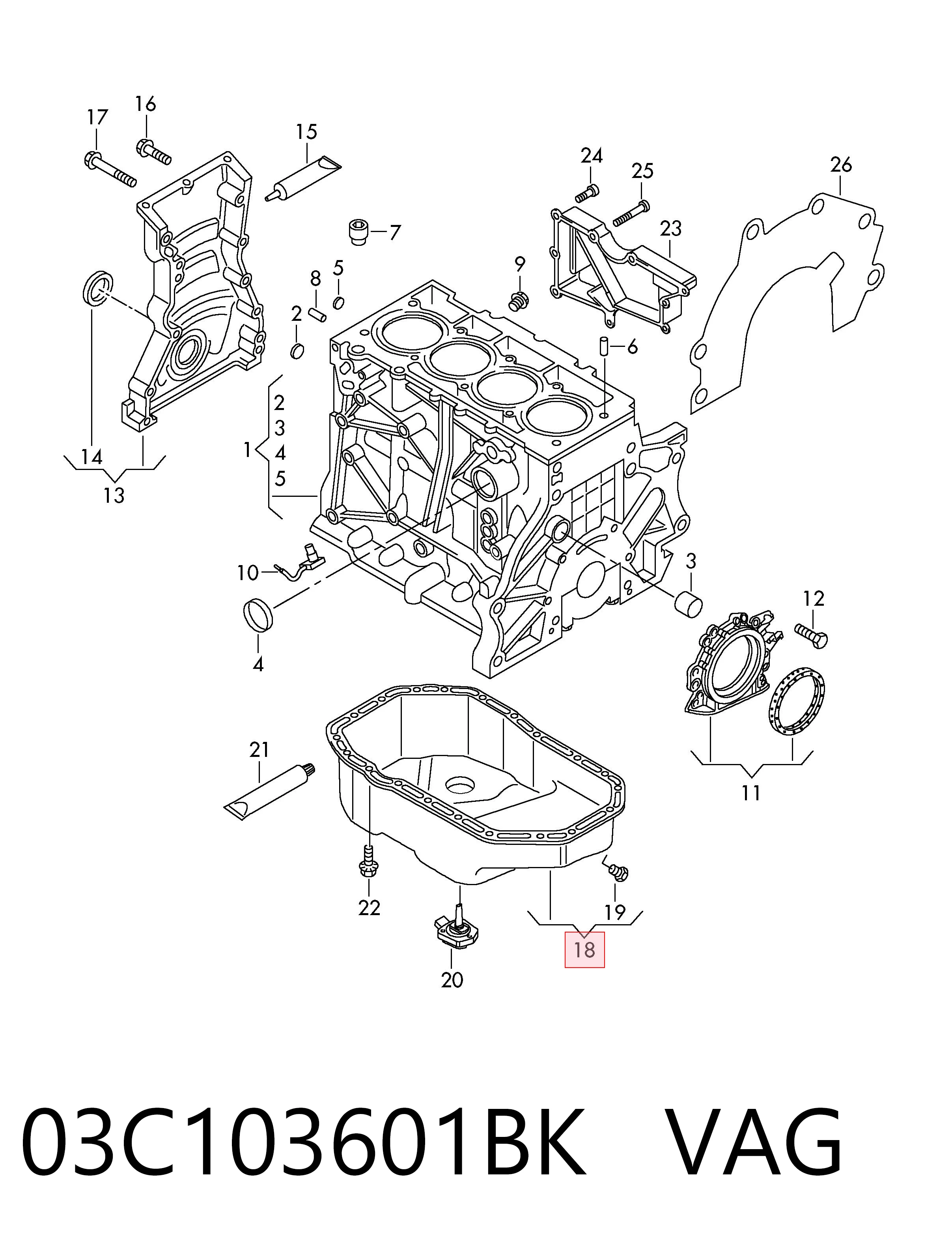 03C103601BK VAG