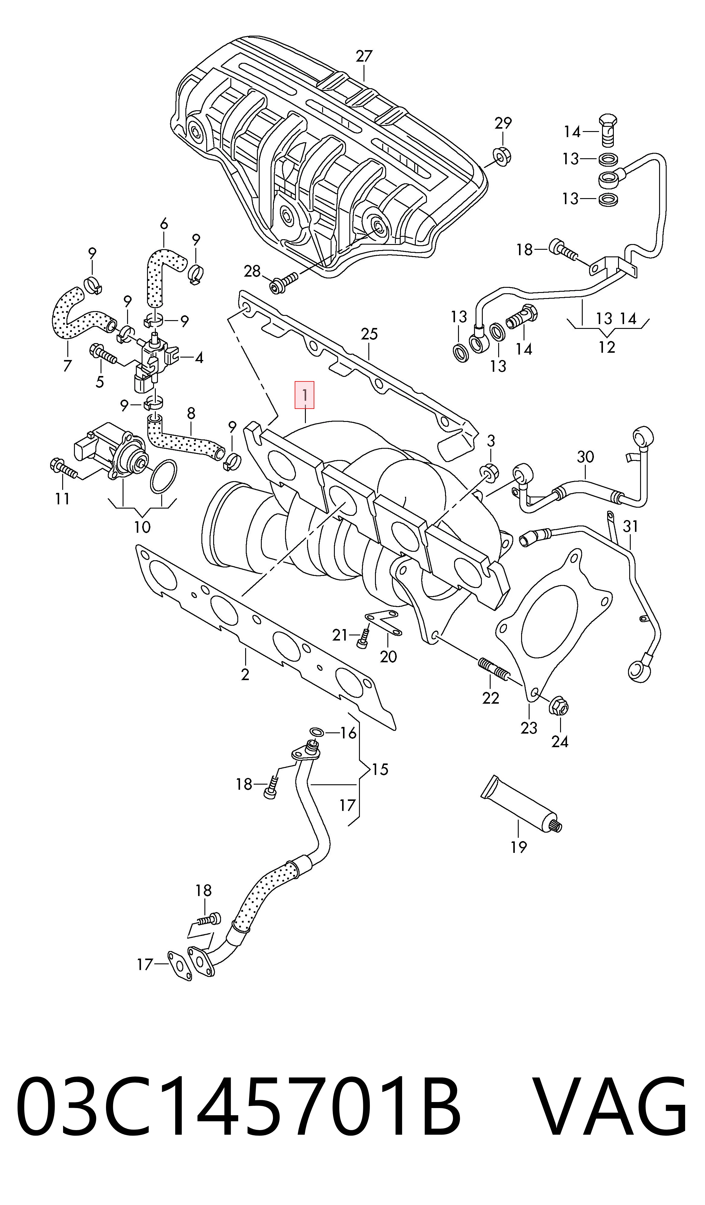 03C145701B VAG Turbina