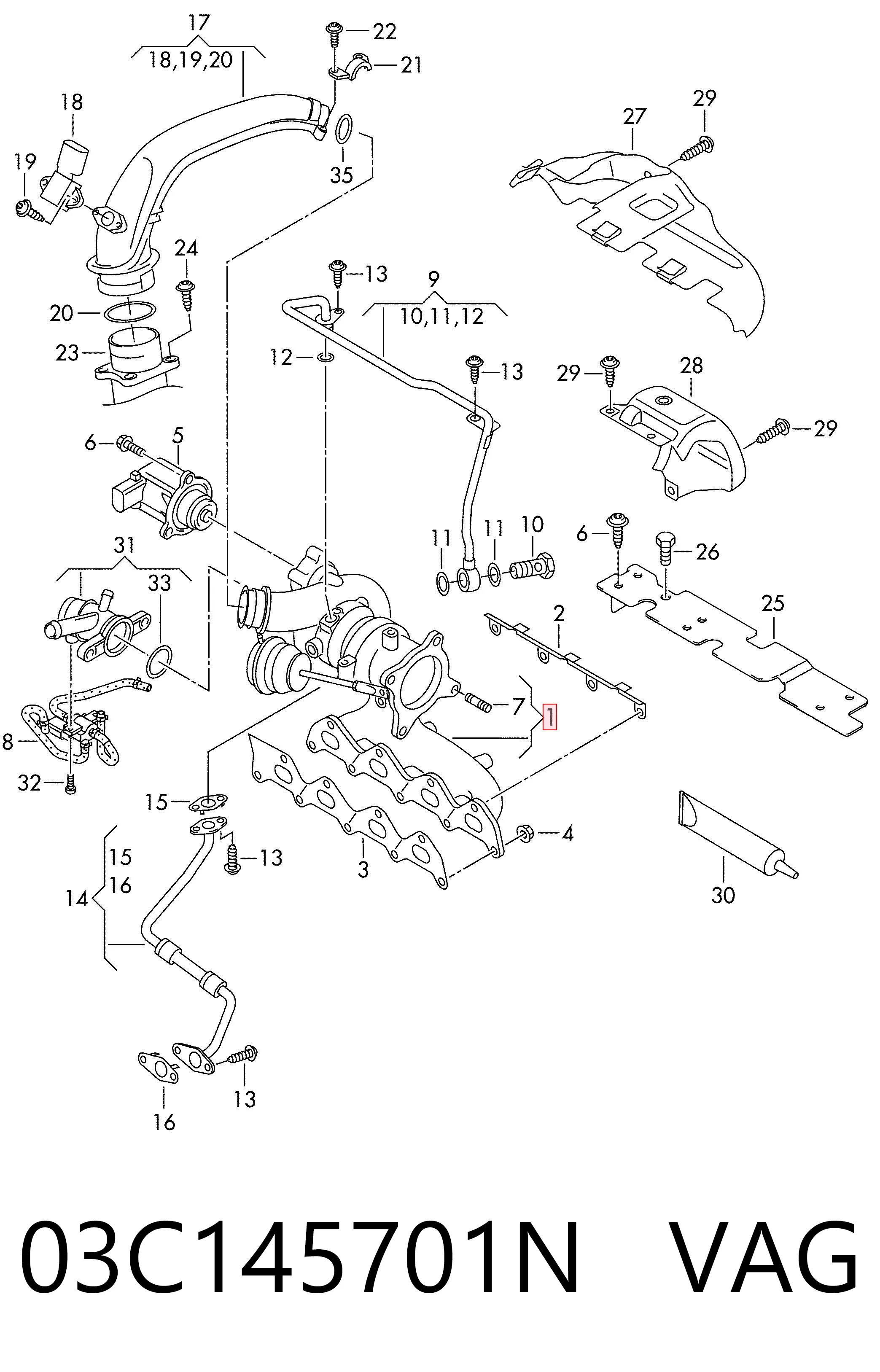  Turbina Volkswagen Golf 6