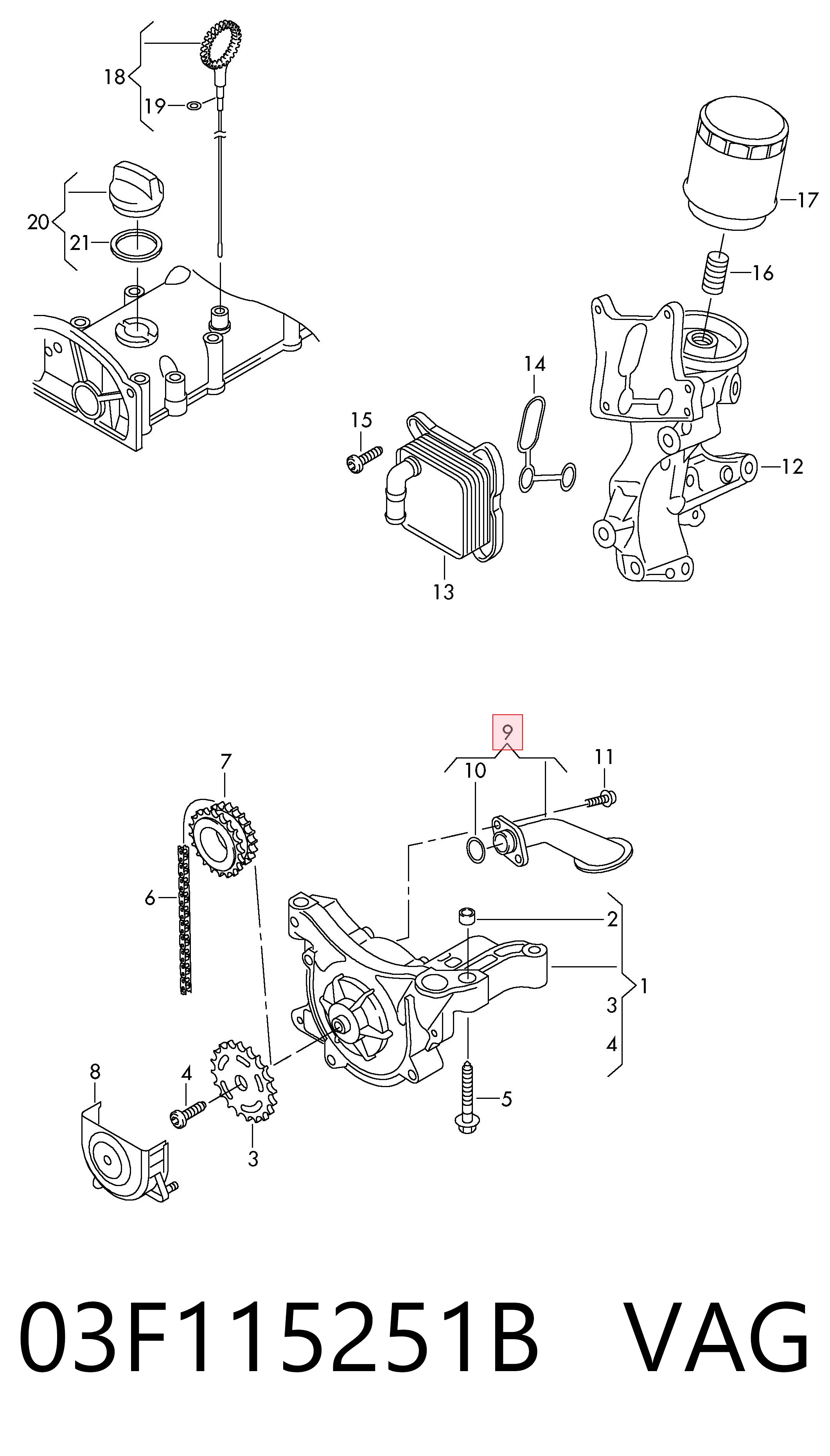 03F115251B VAG Kanał ssący