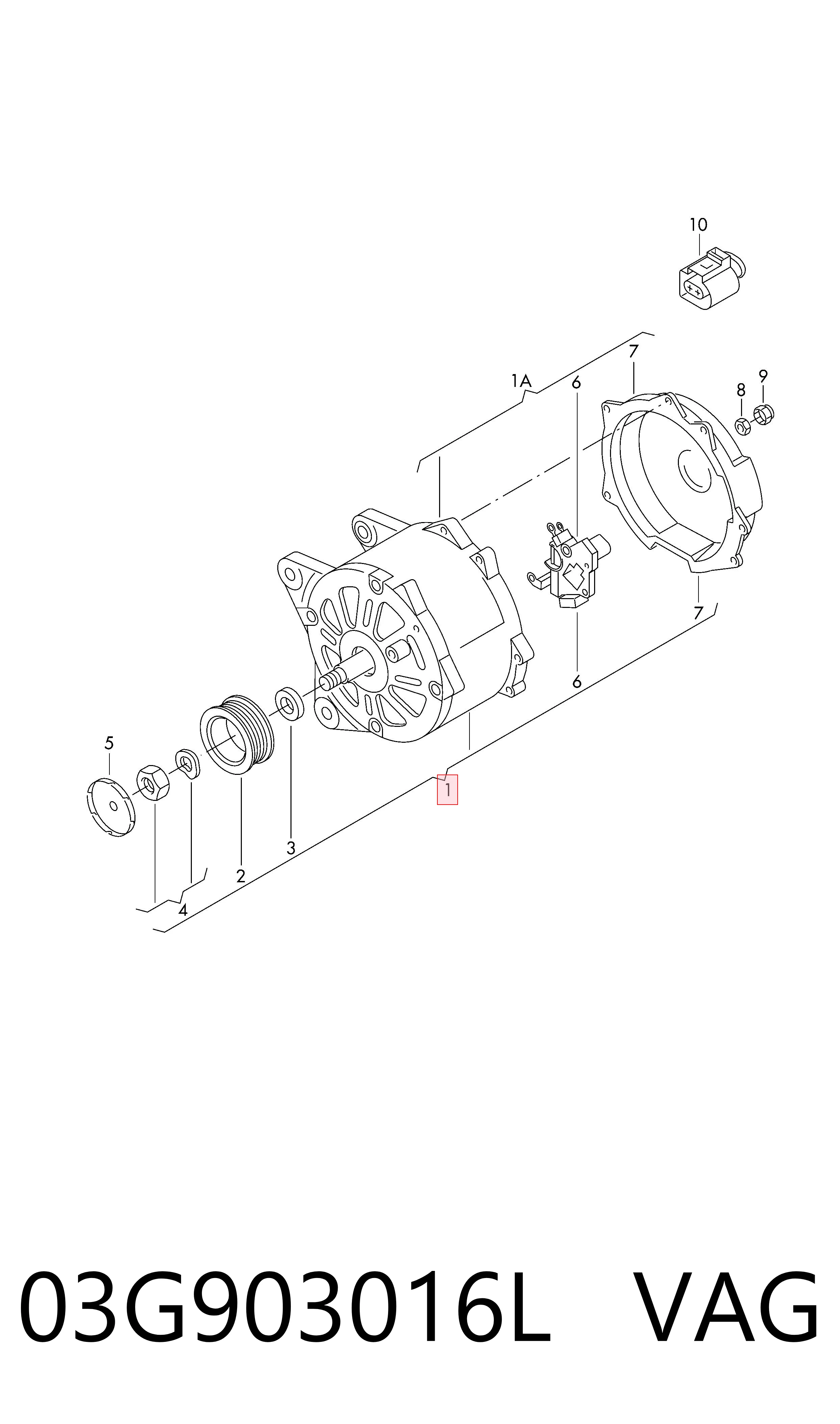 03G903016L VAG Alternator