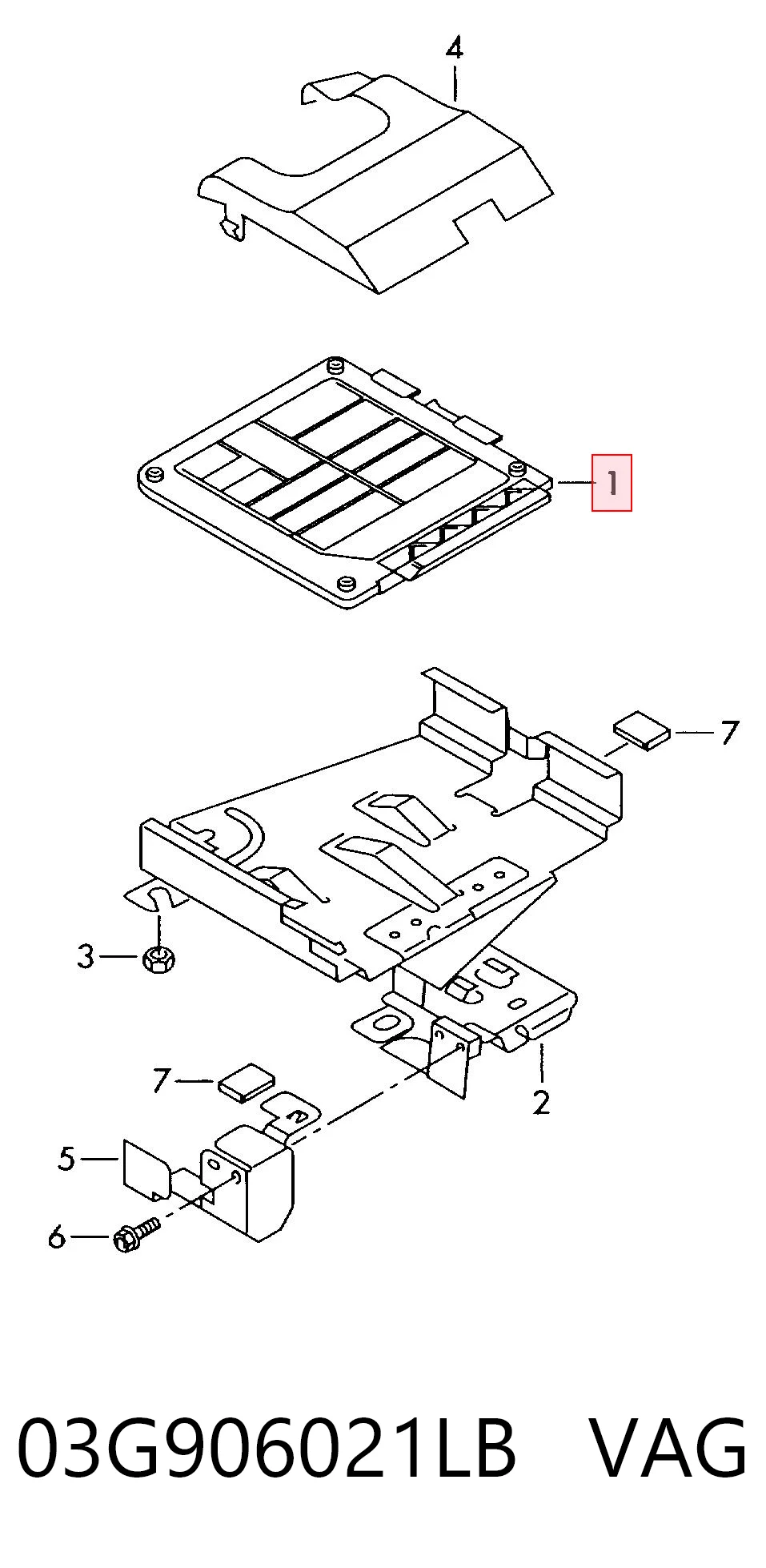 03G906021LB VAG Sterownik silnika