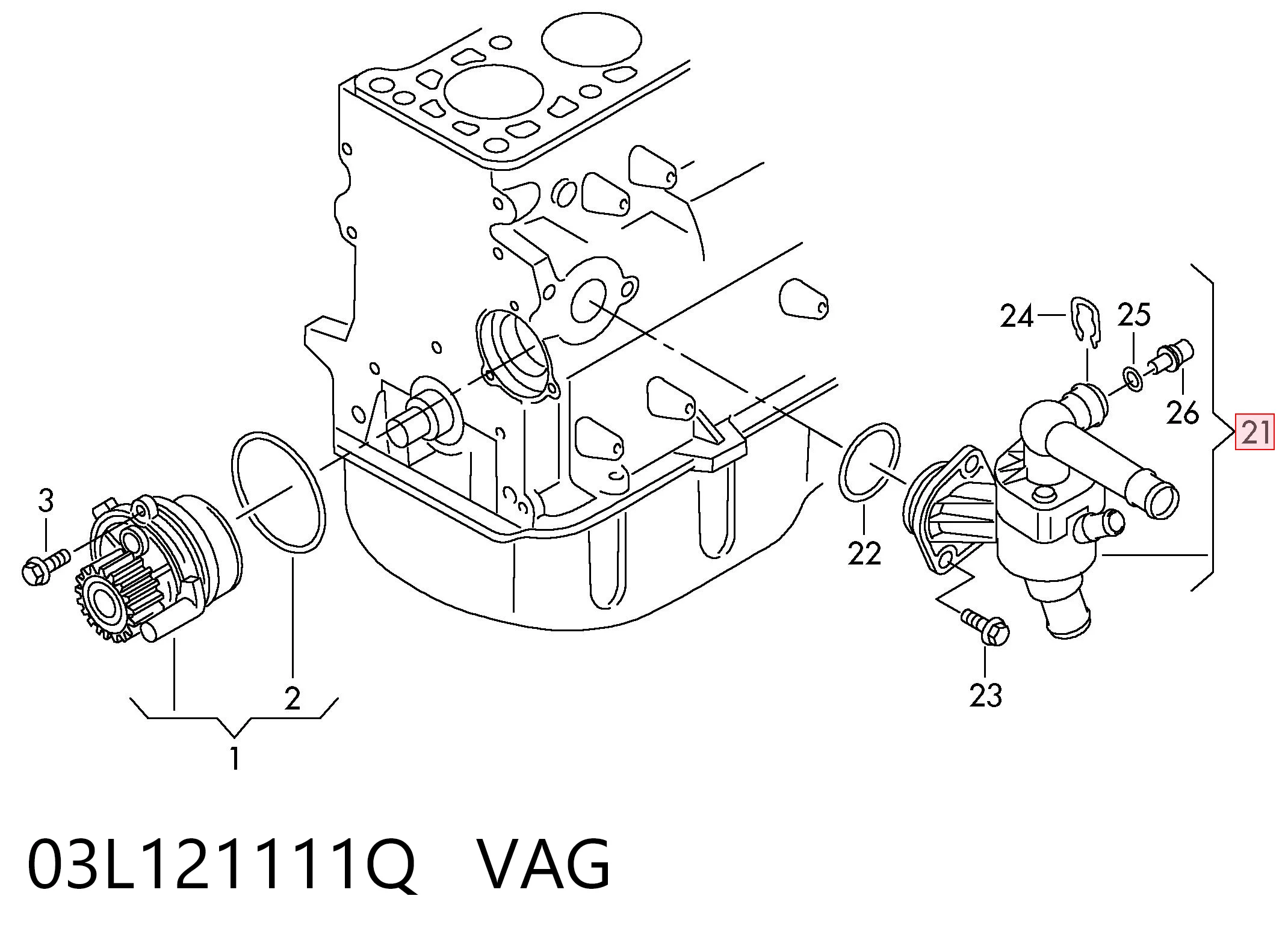 03L121111Q VAG Termostat