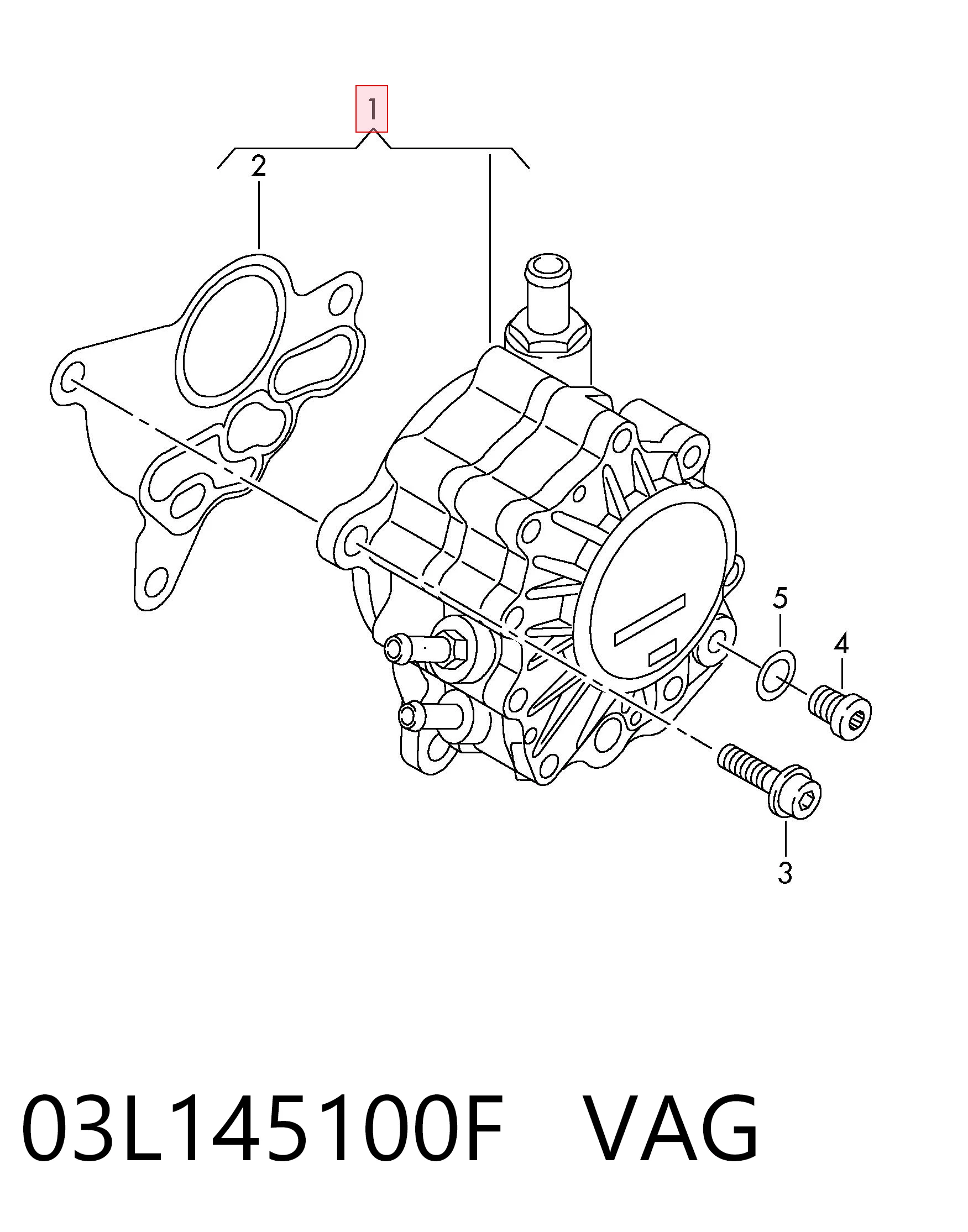 03L145100F VAG Pompa podciśnienia