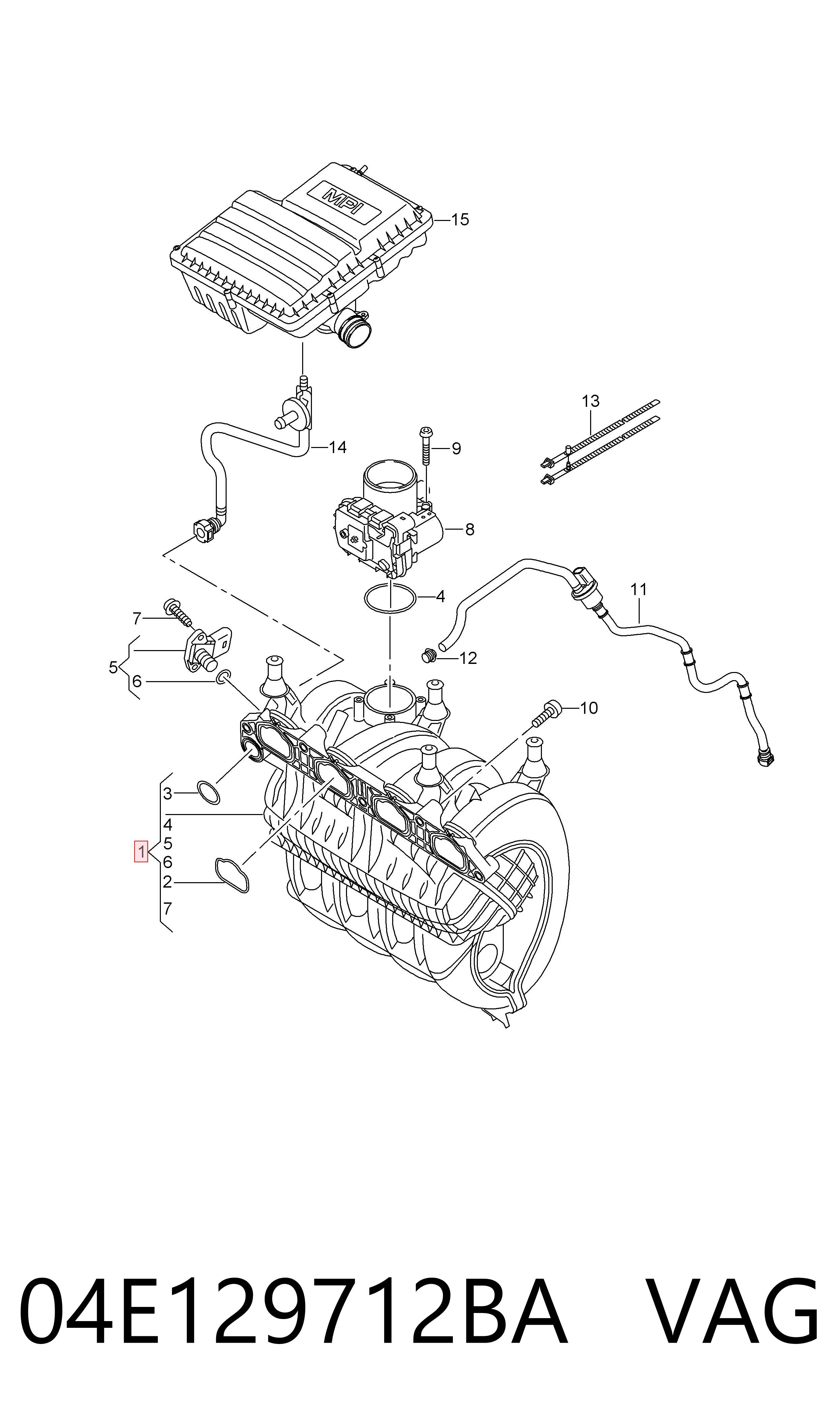 04E129712BA VAG