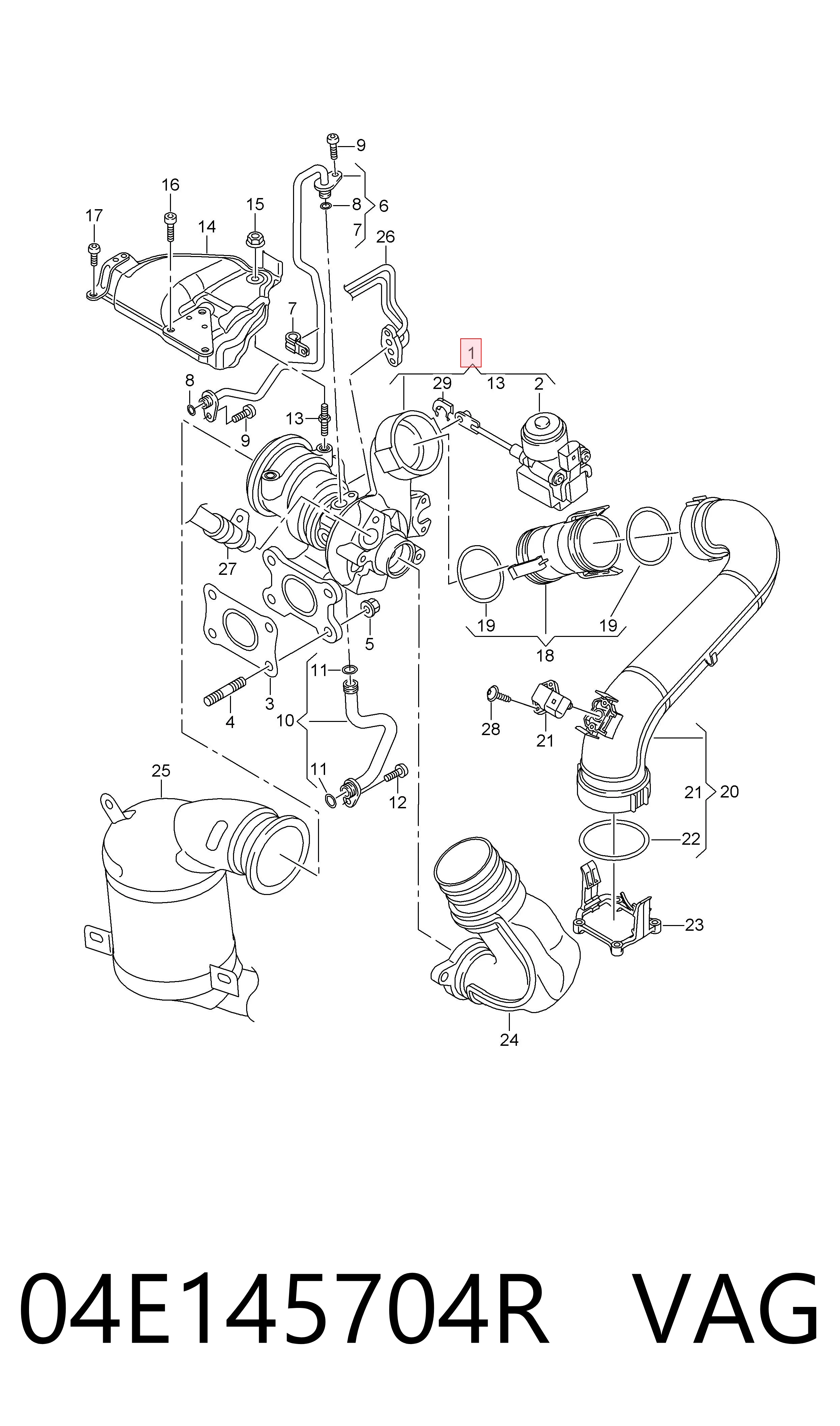 Turbina do Volkswagen Polo V RUS 602, 604, 612, 614