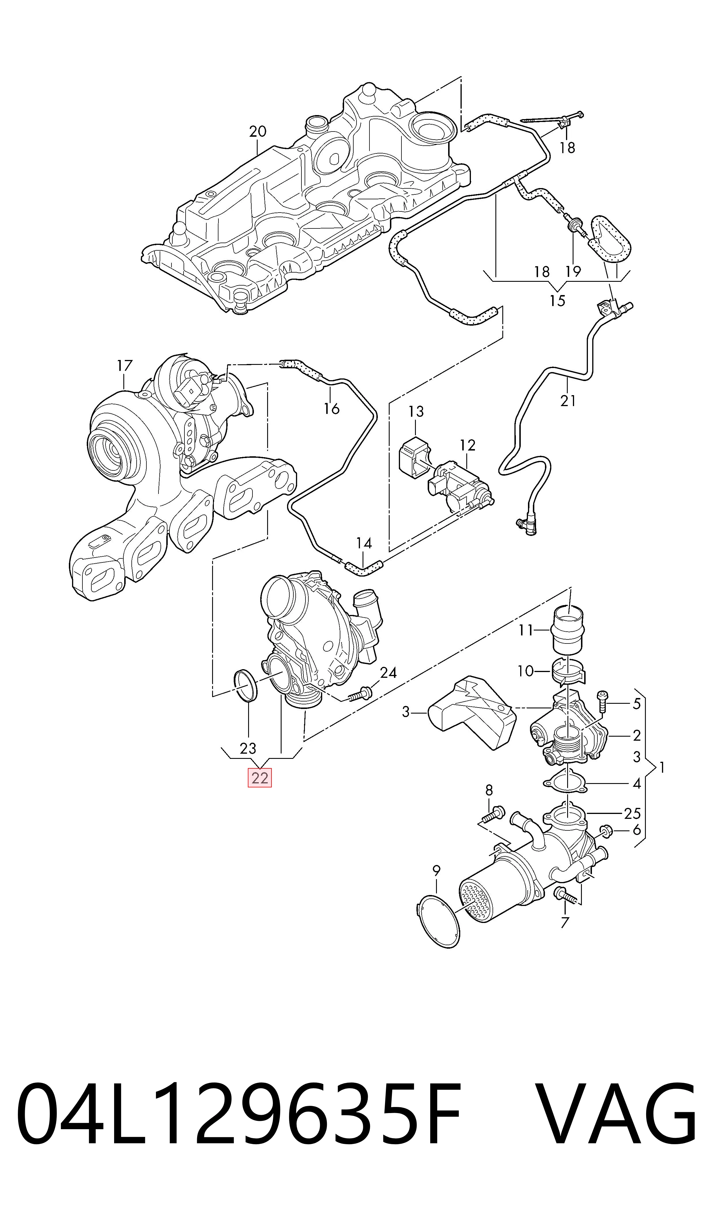  VAG 04L129635F cena, od 202,61 USD