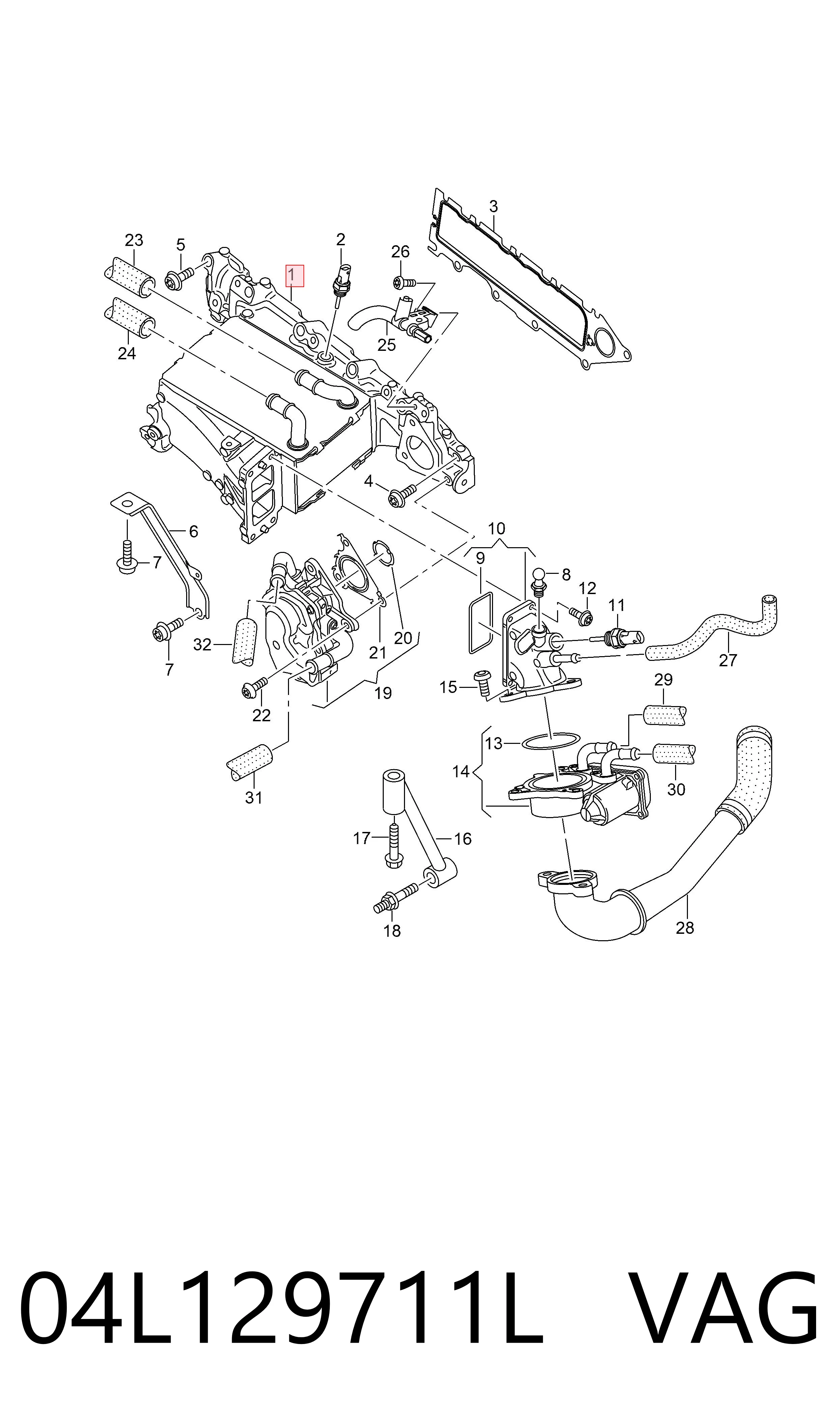 Kolektor ssący do Volkswagen Passat B8 3G2, CB2