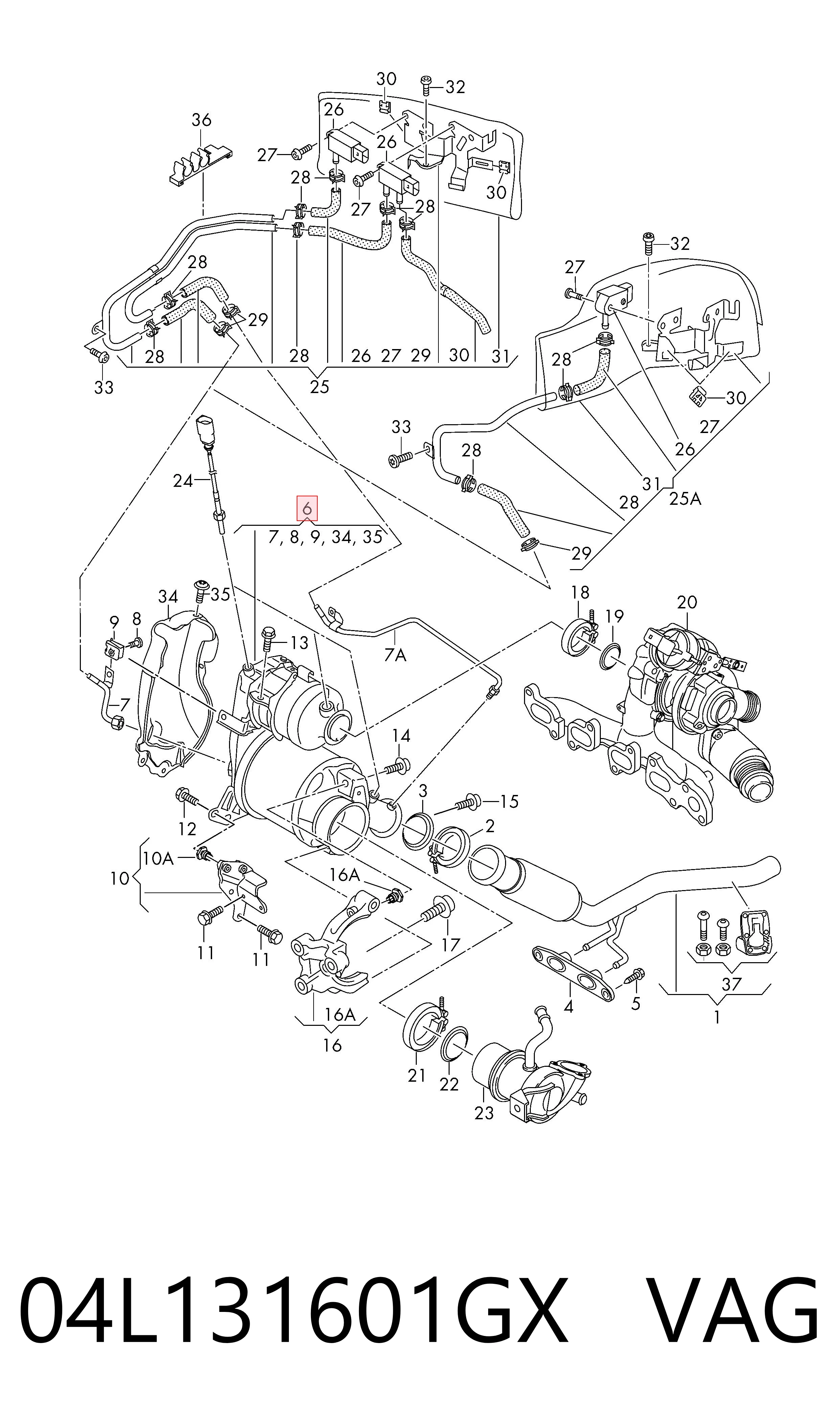  Filtr cząstek stałych układu wydechowego Audi A3 