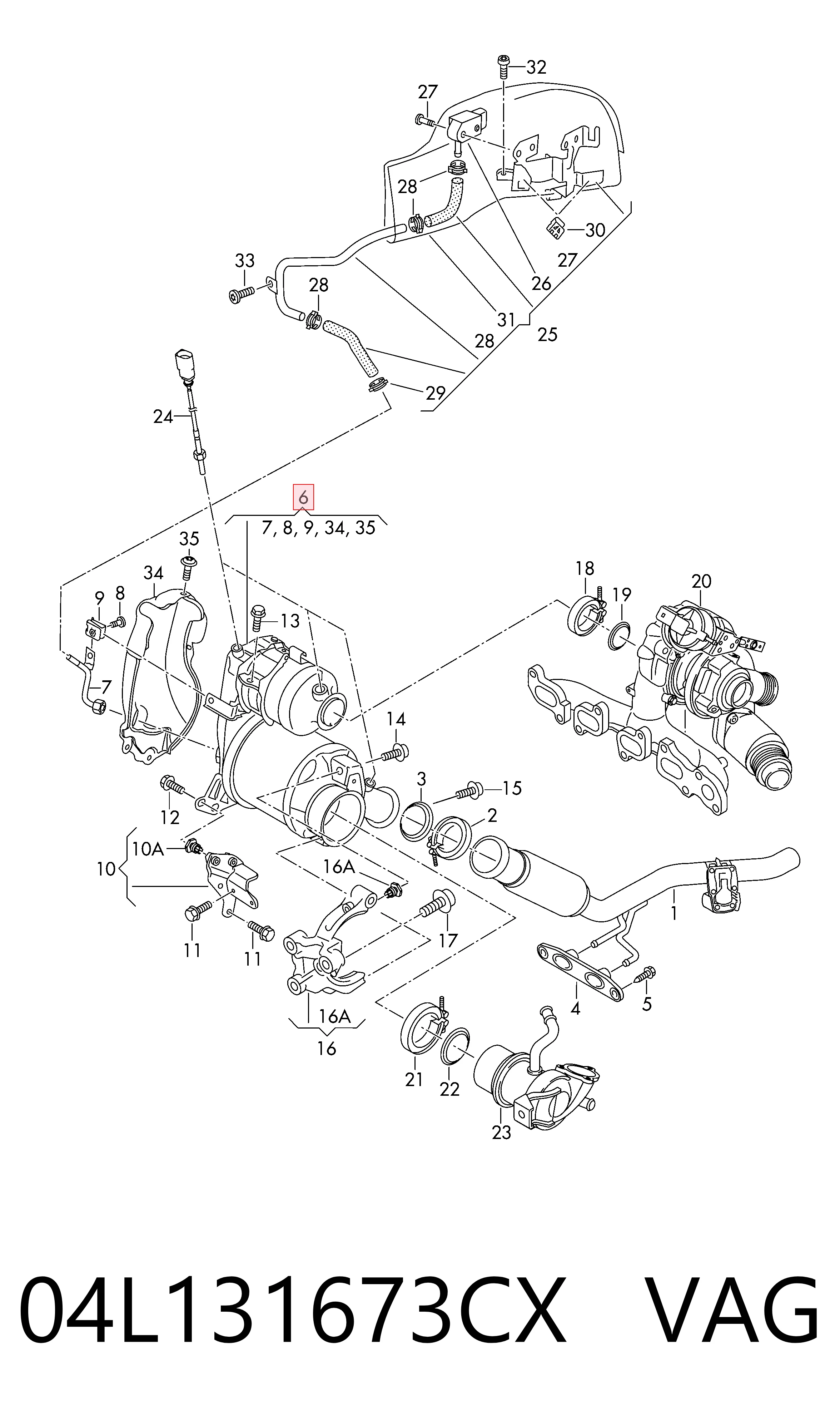  Filtr cząstek stałych układu wydechowego Audi A3 