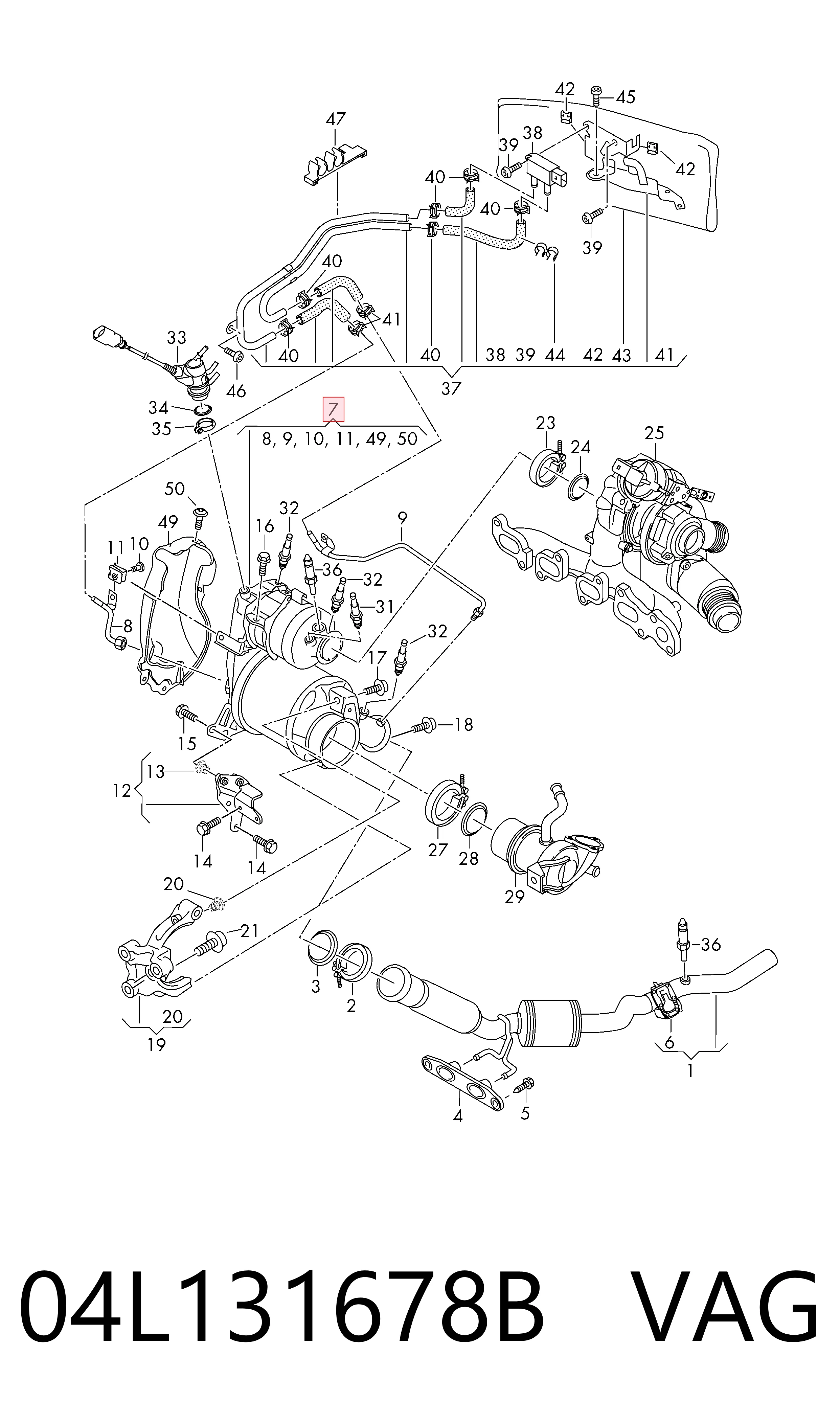 Filtr cząstek stałych układu wydechowego do Volkswagen Polo VI AW1, BZ1, AE1