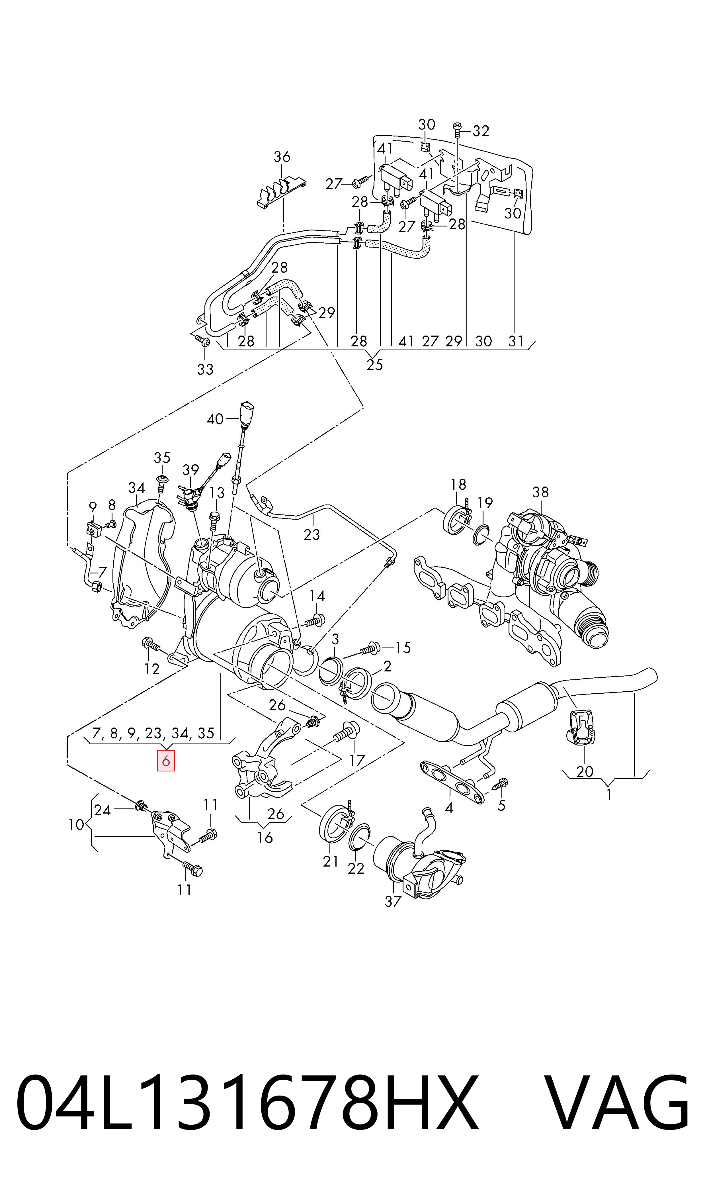 Filtr cząstek stałych układu wydechowego do Volkswagen Passat B8 3G2, CB2