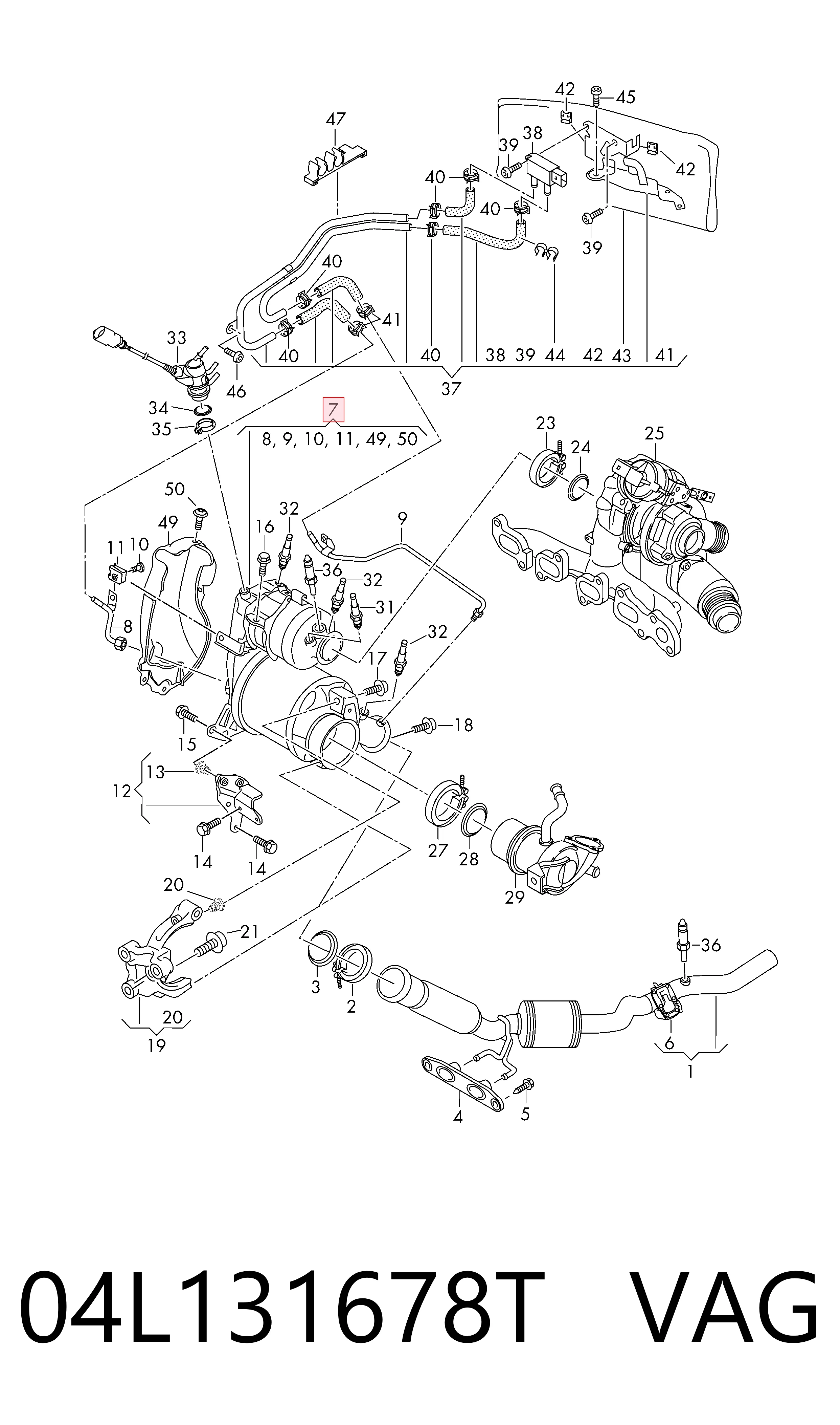 Filtr cząstek stałych układu wydechowego do Volkswagen Polo VI AW1, BZ1, AE1