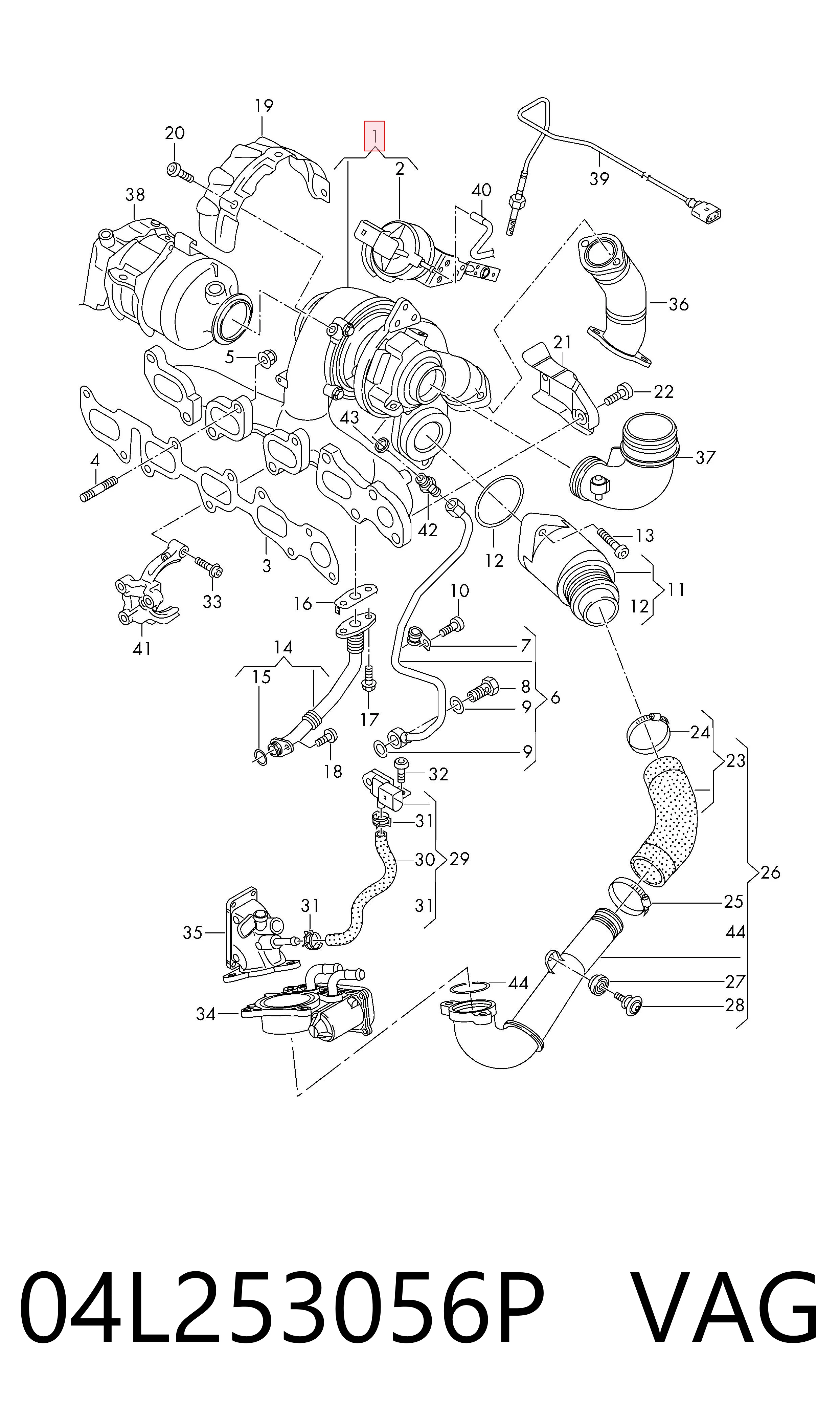 04L253056P VAG Turbina