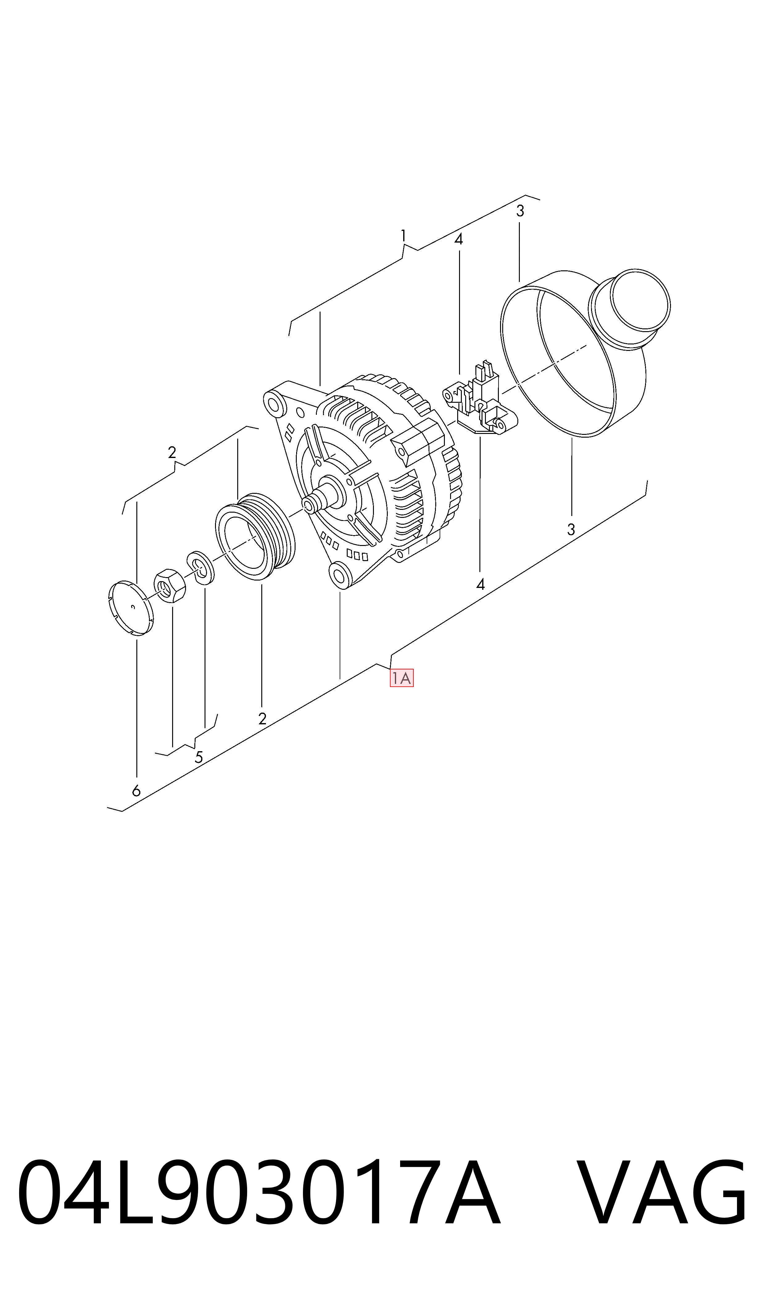 04L903017A VAG Alternator