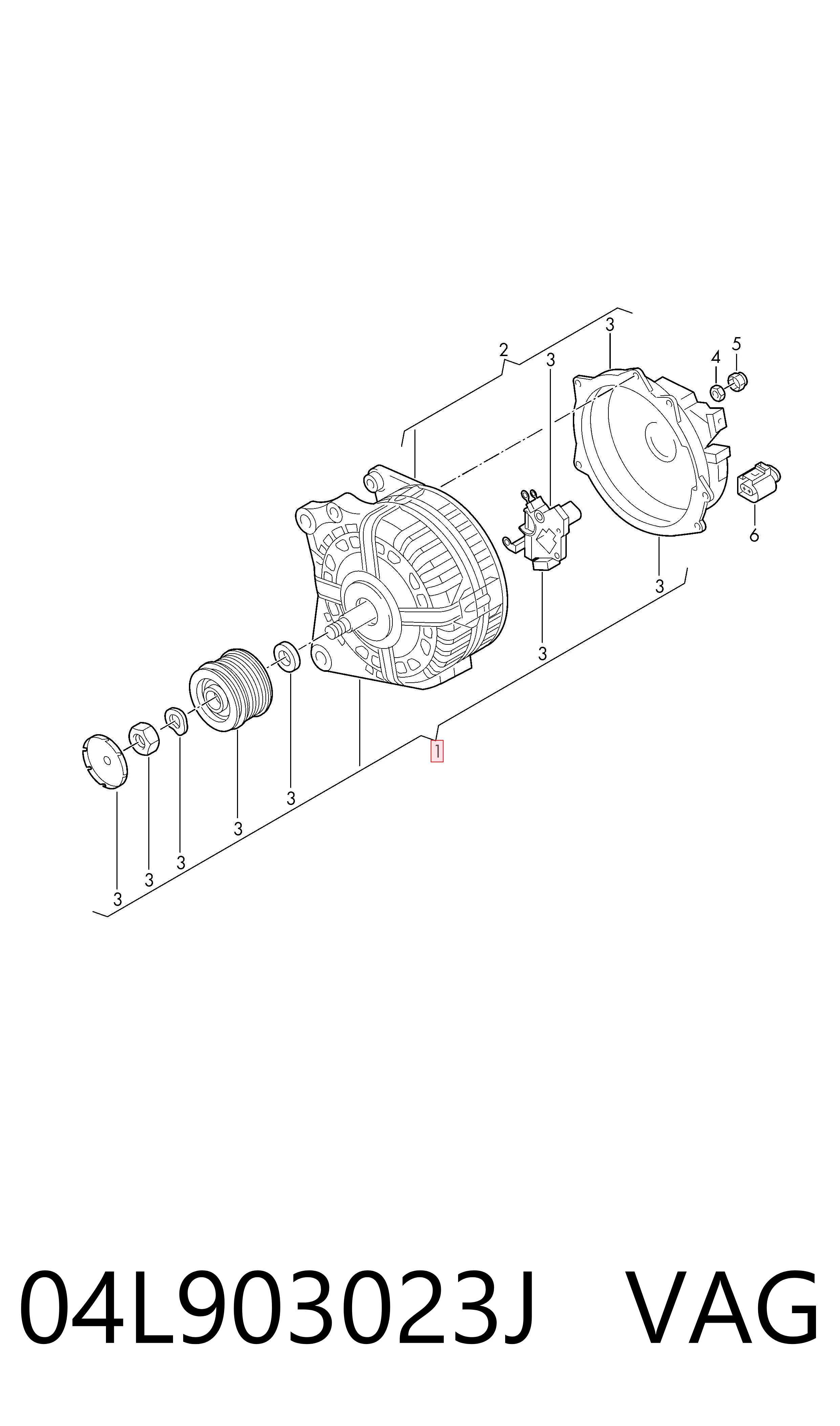 04L903023J VAG Alternator