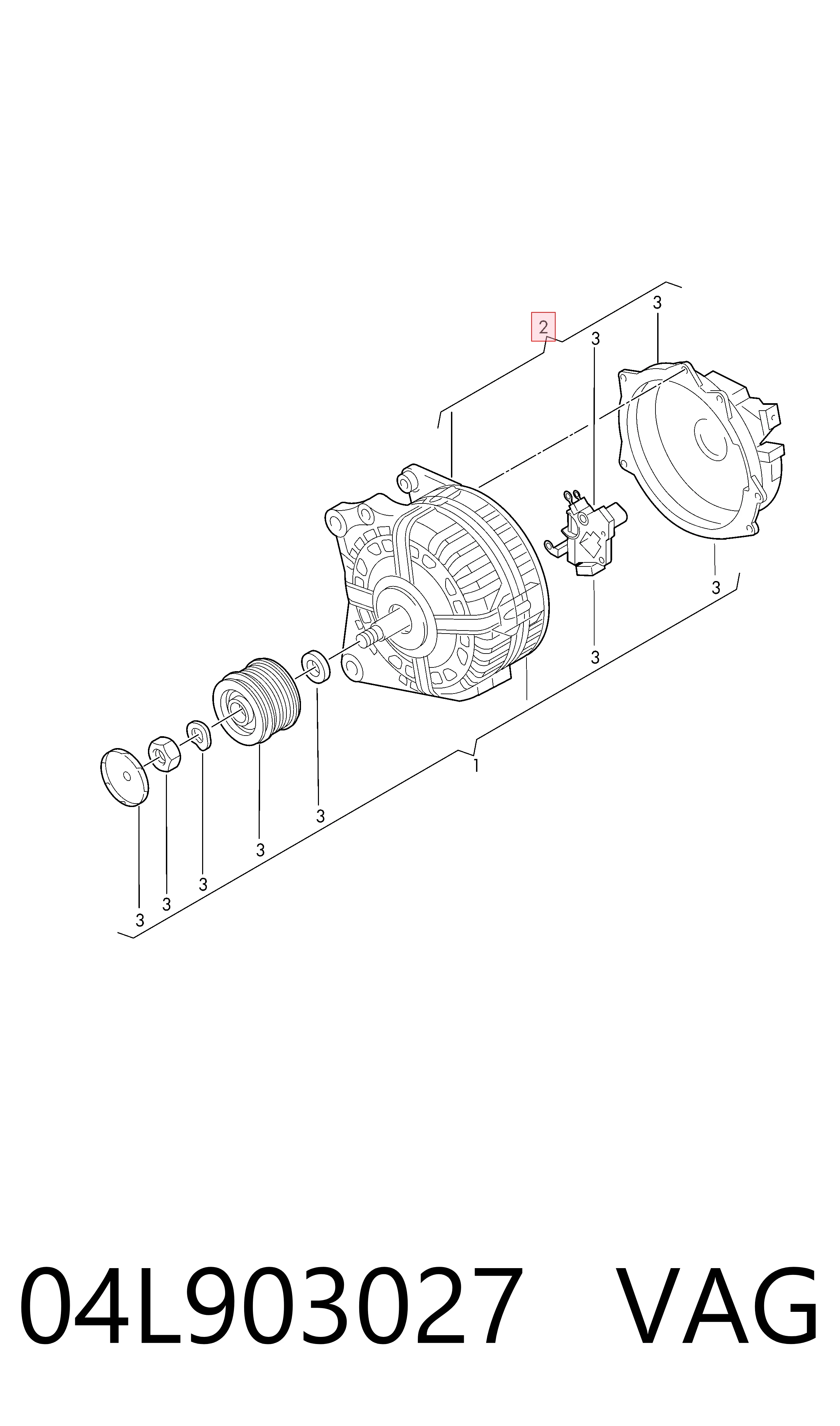 Alternator Audi Q5 SUV (FYB, FYG) (2016 - 2026) cena, od 129,44 USD