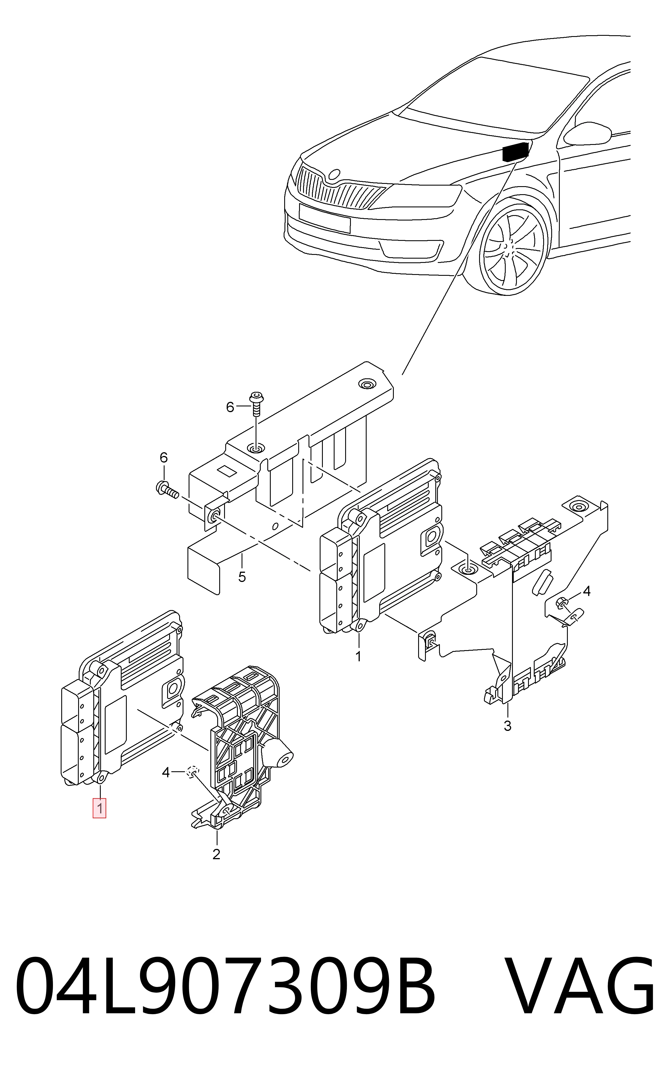 Sterownik silnika Audi A3 sedana (8VS, 8VM) (2013 - 2020) cena, od 82,34 USD