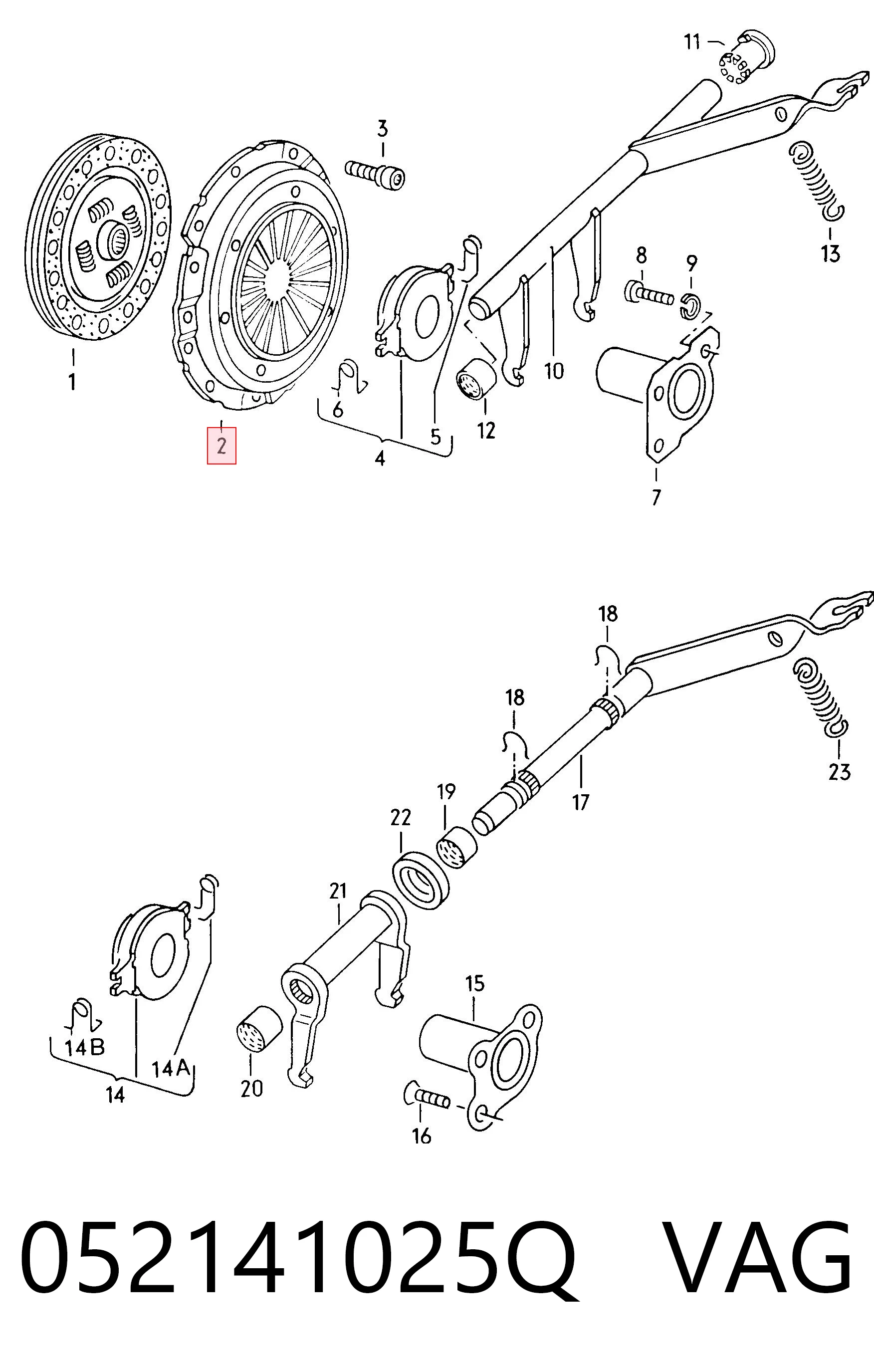 Docisk sprzęgła Volkswagen Jetta II sedana (19E, 1G2, 165, 167) (1983 - 1992) cena, od 60,82 USD