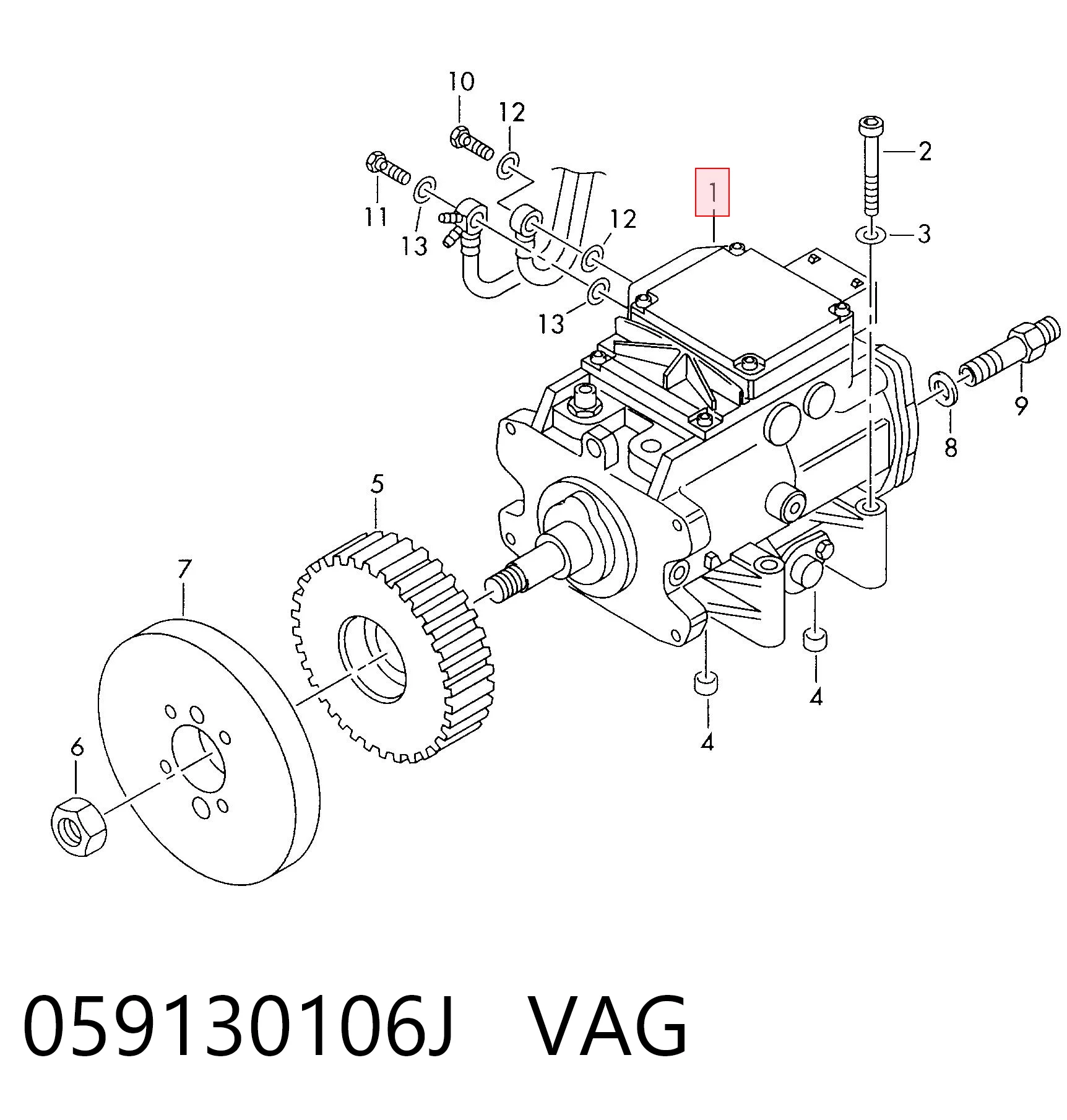 Pompa wtryskowa wysokiego ciśnienia do Skoda SuperB I 3U4