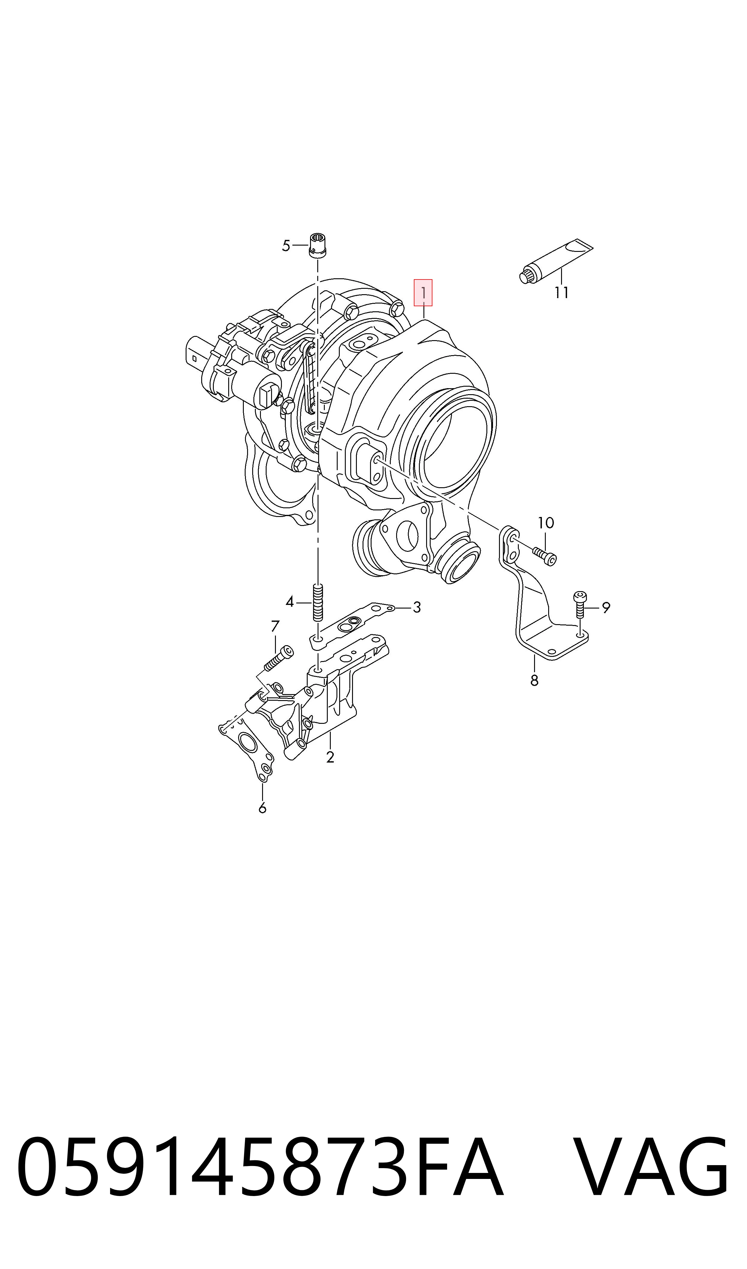 059145873FA VAG Turbina